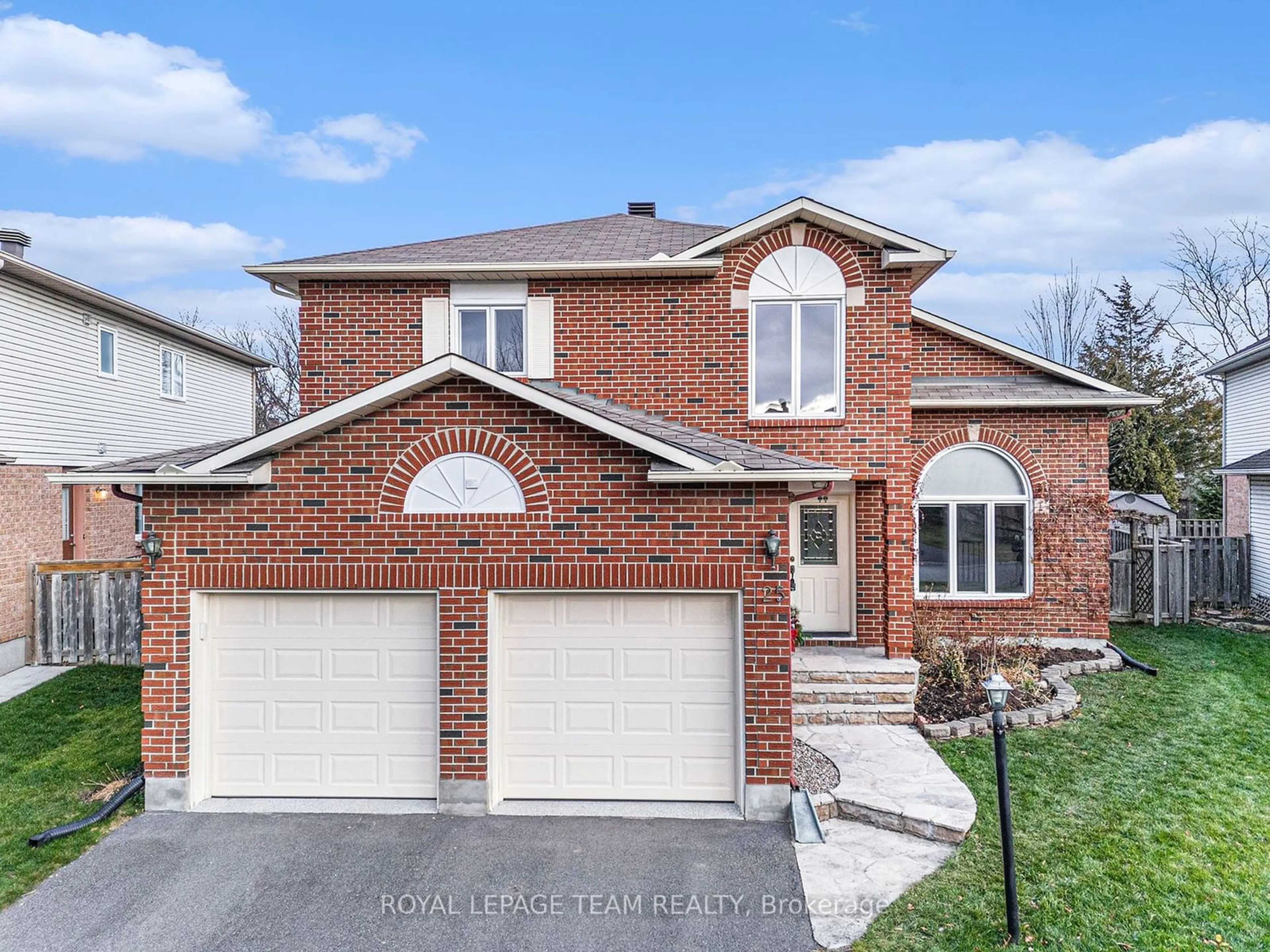 Home with brick exterior material for 25 Long Gate Crt, Barrhaven Ontario K2J 4E7