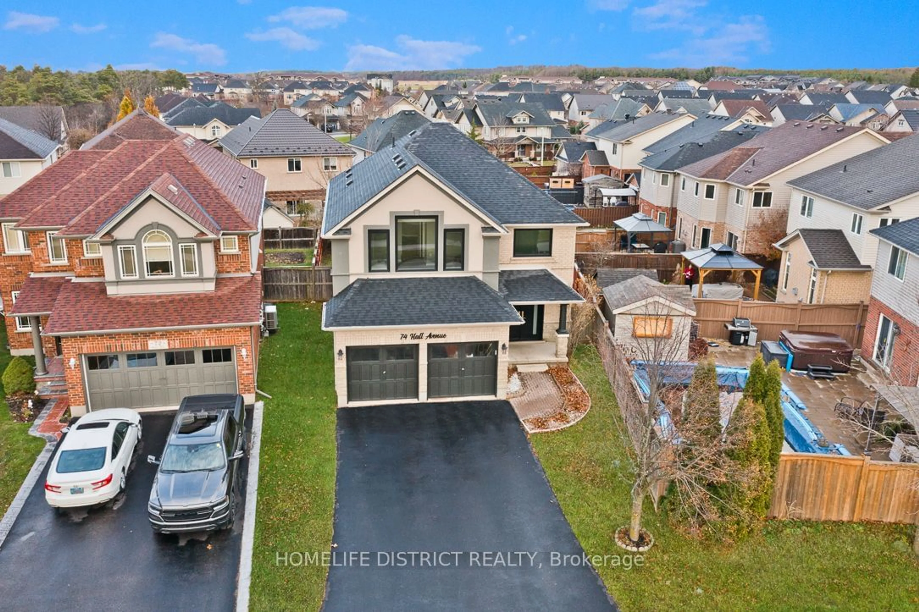 A pic from exterior of the house or condo, the street view for 74 Hall Ave, Guelph Ontario N1L 0B2