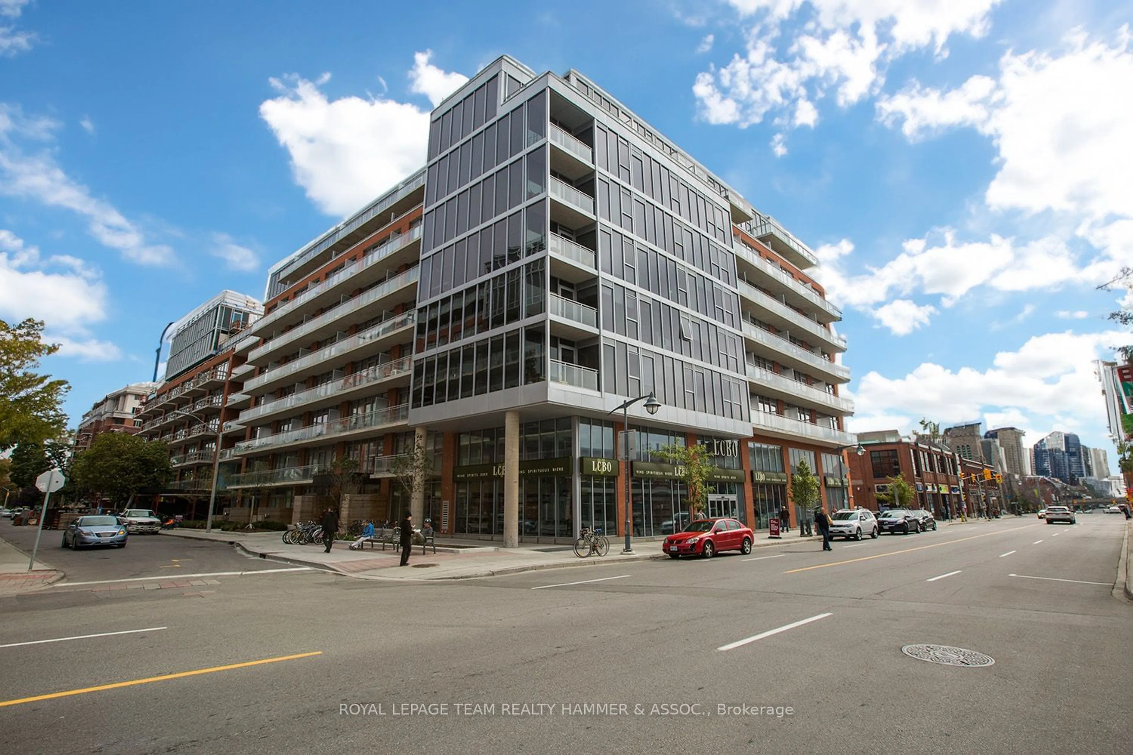 A pic from exterior of the house or condo, the street view for 360 MCLEOD St #608, Ottawa Centre Ontario K2P 1A9