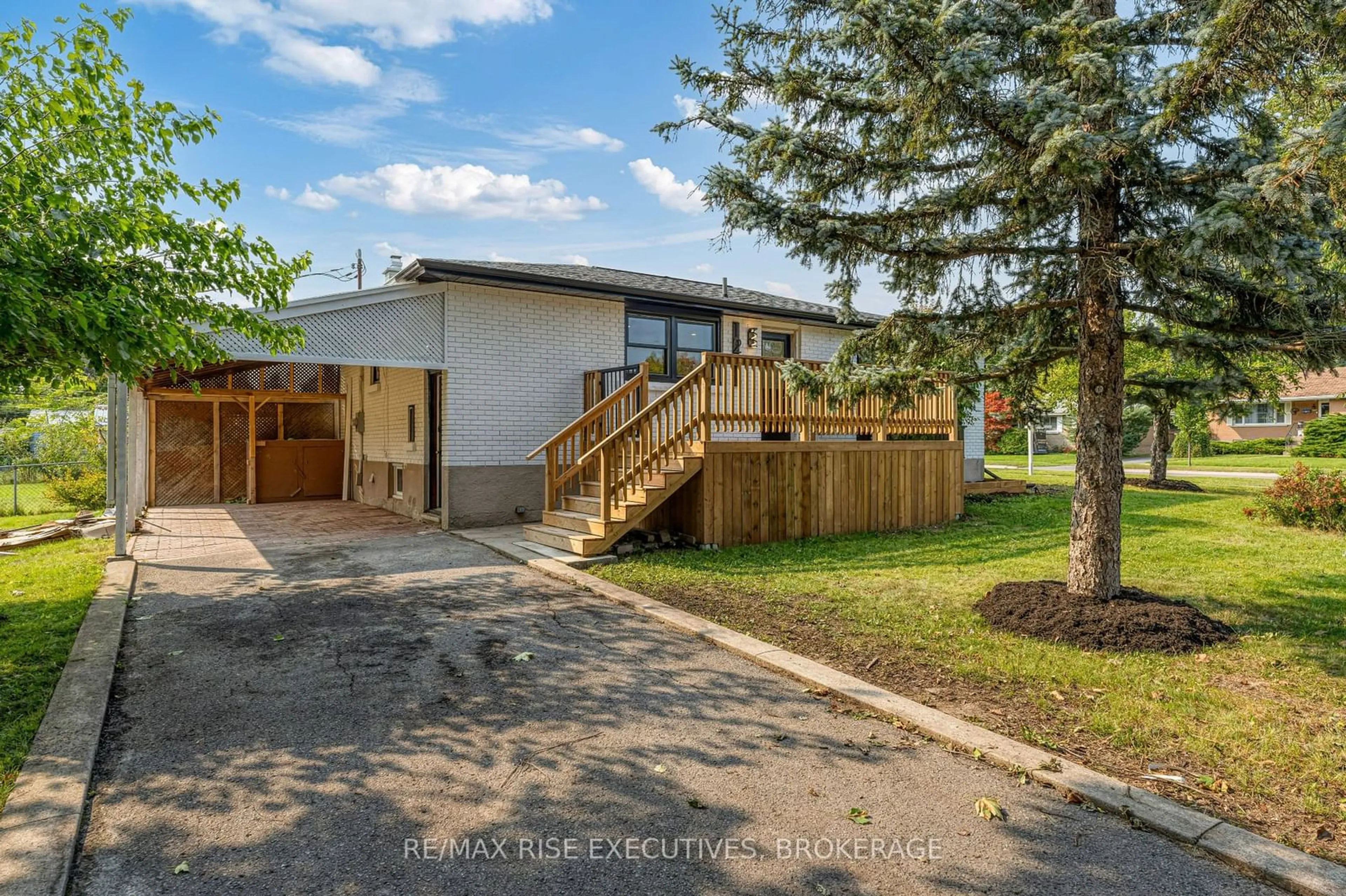 Frontside or backside of a home, the fenced backyard for 1218 JOHNSON St, Kingston Ontario K7M 2A3