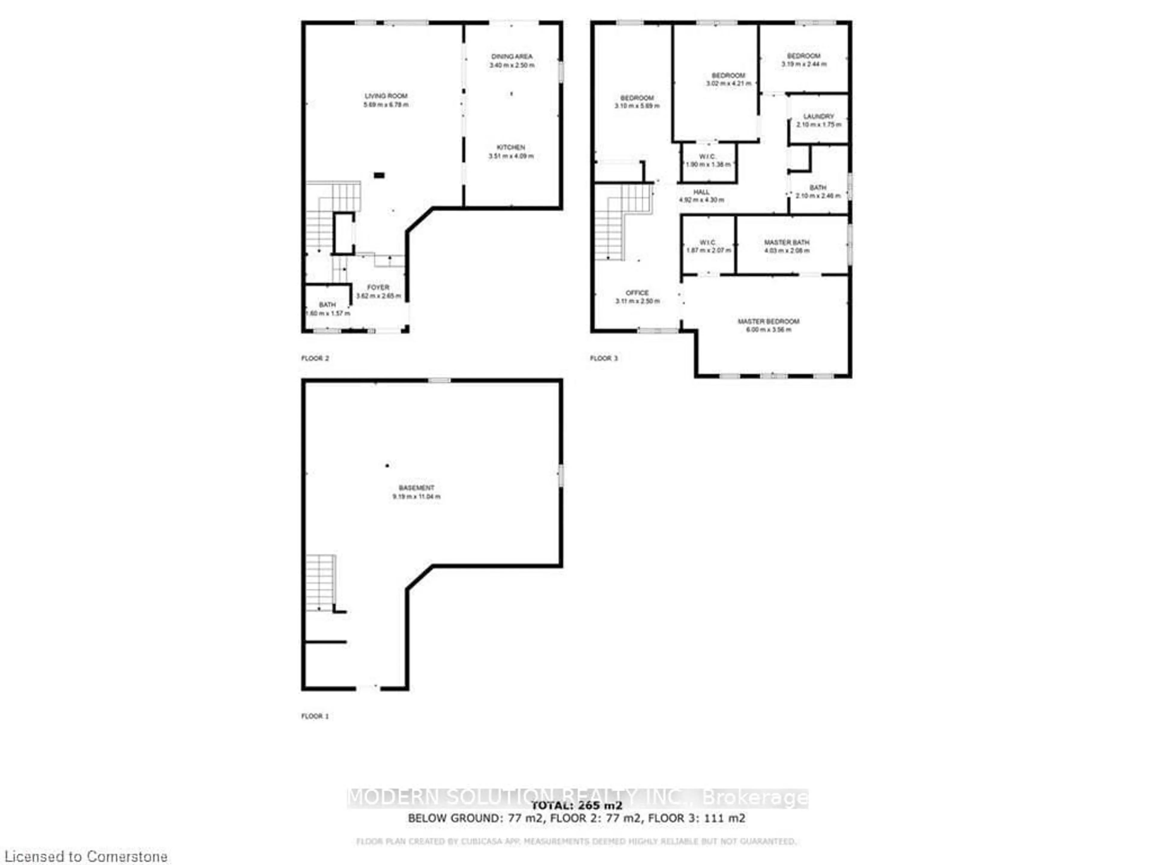 Floor plan for 227 Mcnichol Dr, Cambridge Ontario N1P 1J3