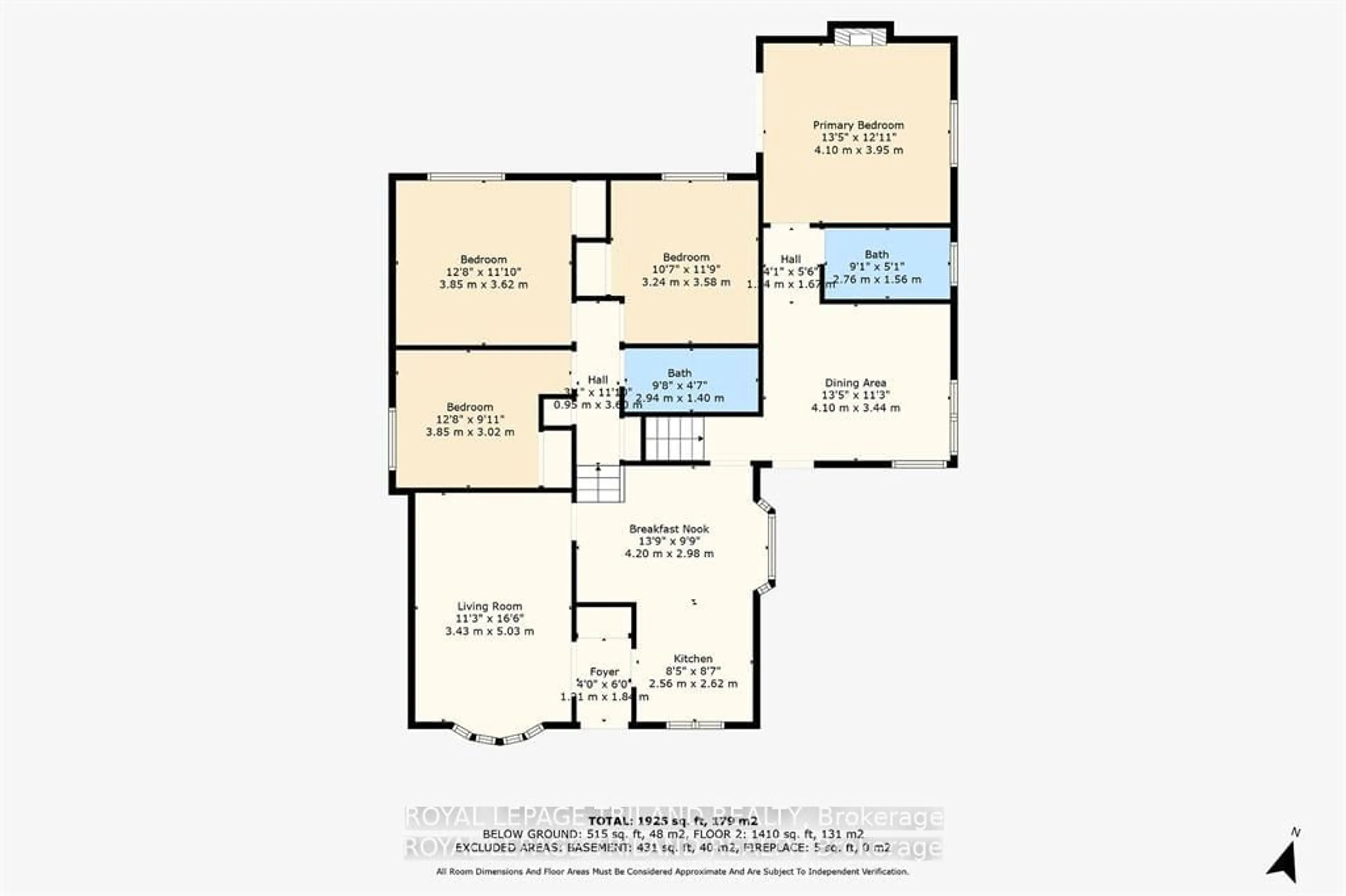 Floor plan for 151 Paperbirch Cres, London Ontario N6G 1L8