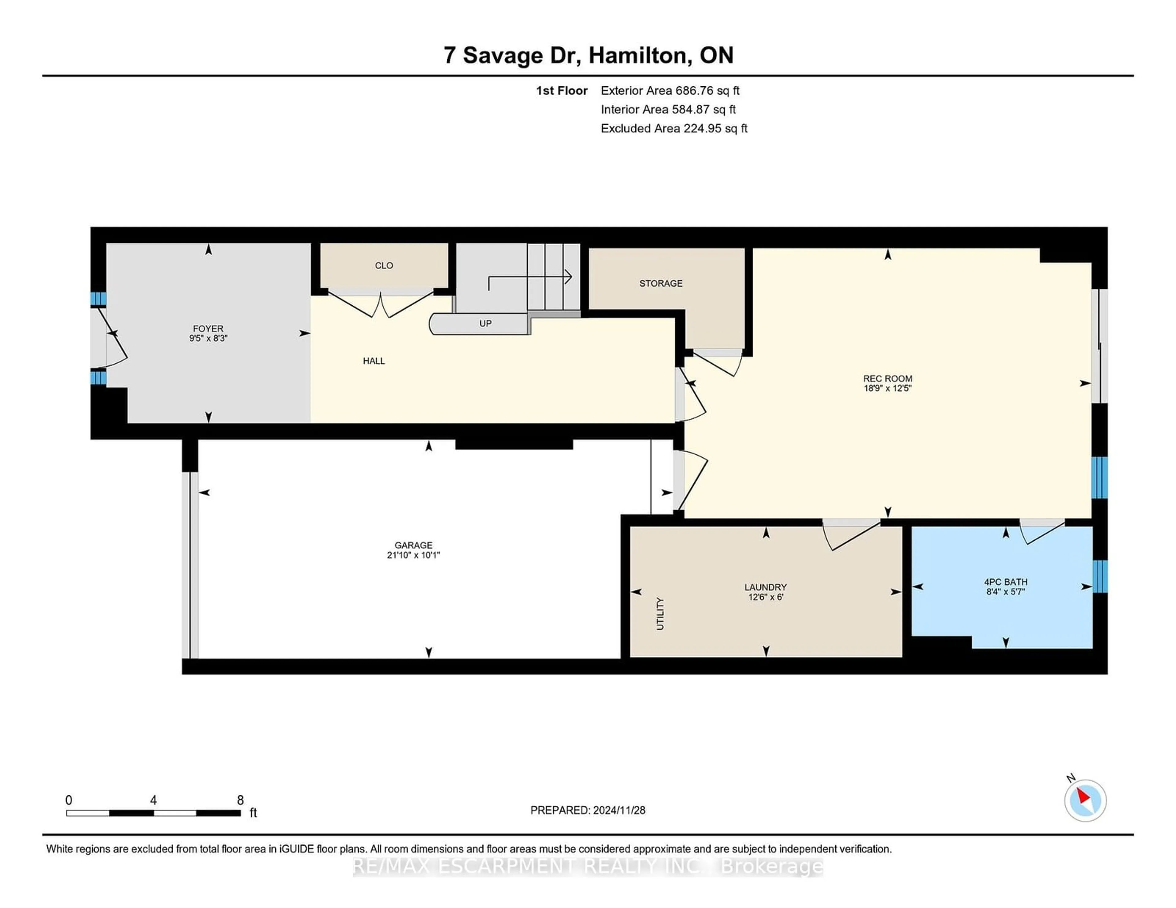 Floor plan for 7 Savage Dr, Hamilton Ontario L8B 0A1