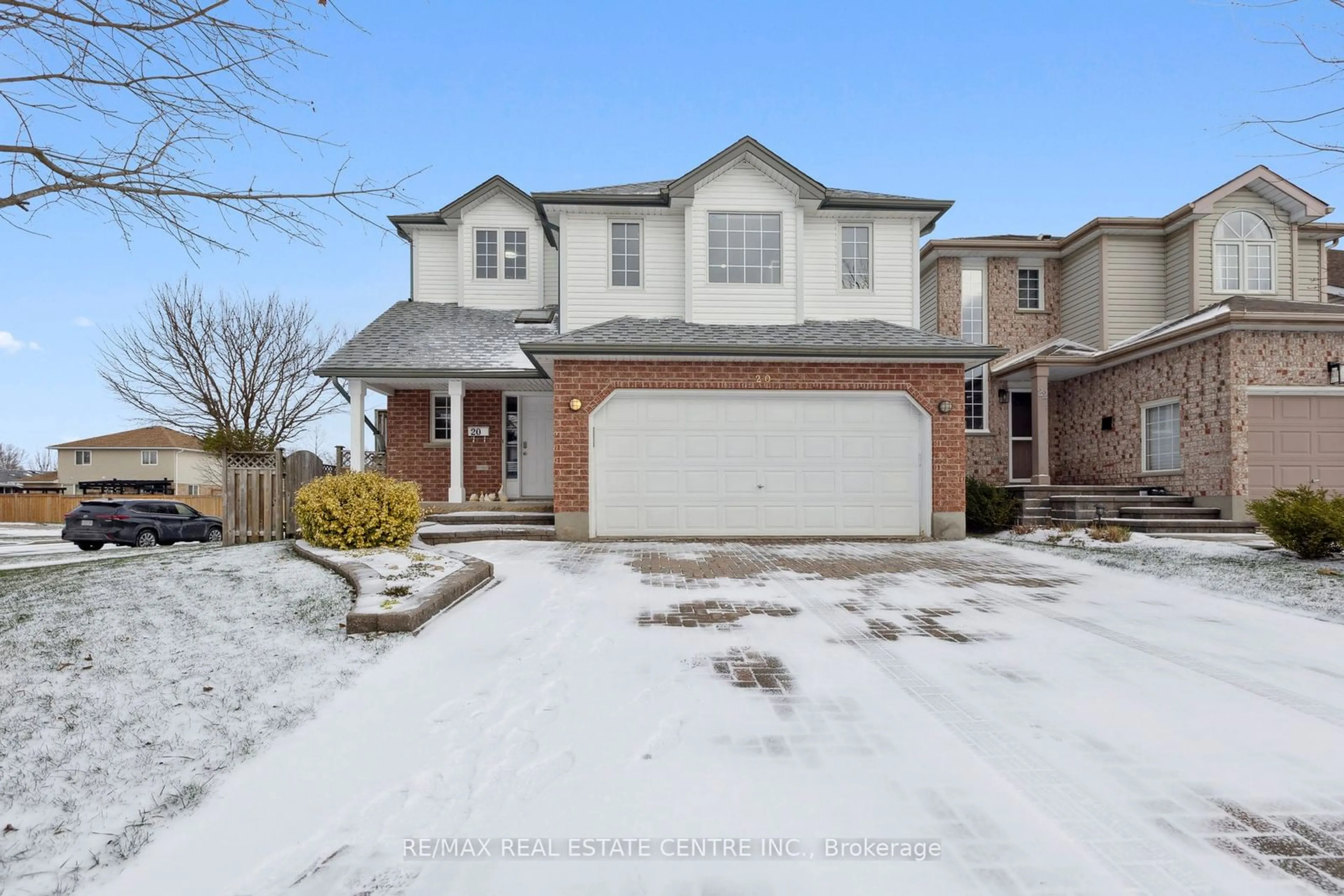 Frontside or backside of a home, the street view for 20 Waxwing Cres, Guelph Ontario N1C 1E1