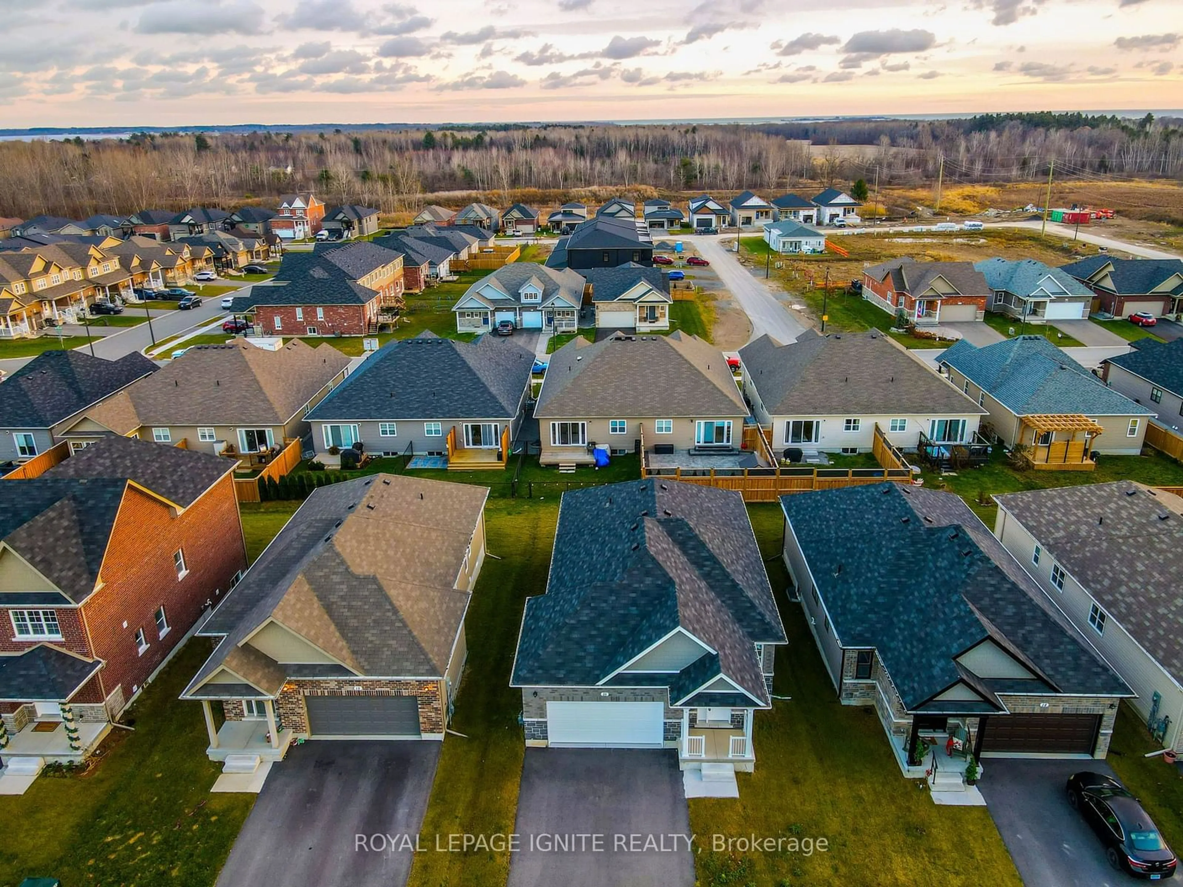 Frontside or backside of a home, the street view for 16 Braeburn St, Brighton Ontario K0K 1H0