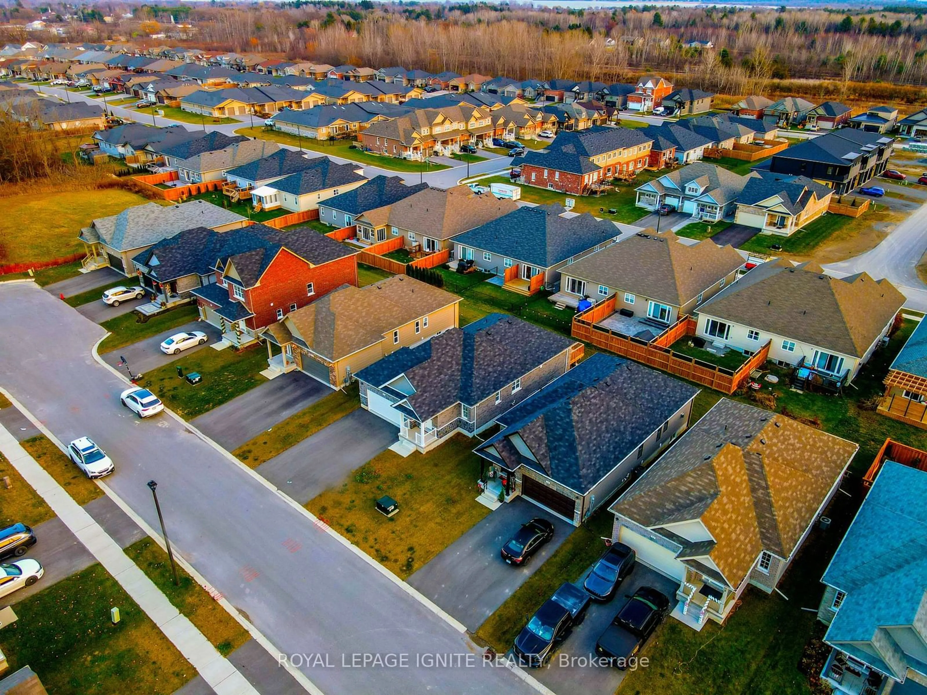 A pic from outside/outdoor area/front of a property/back of a property/a pic from drone, street for 16 Braeburn St, Brighton Ontario K0K 1H0