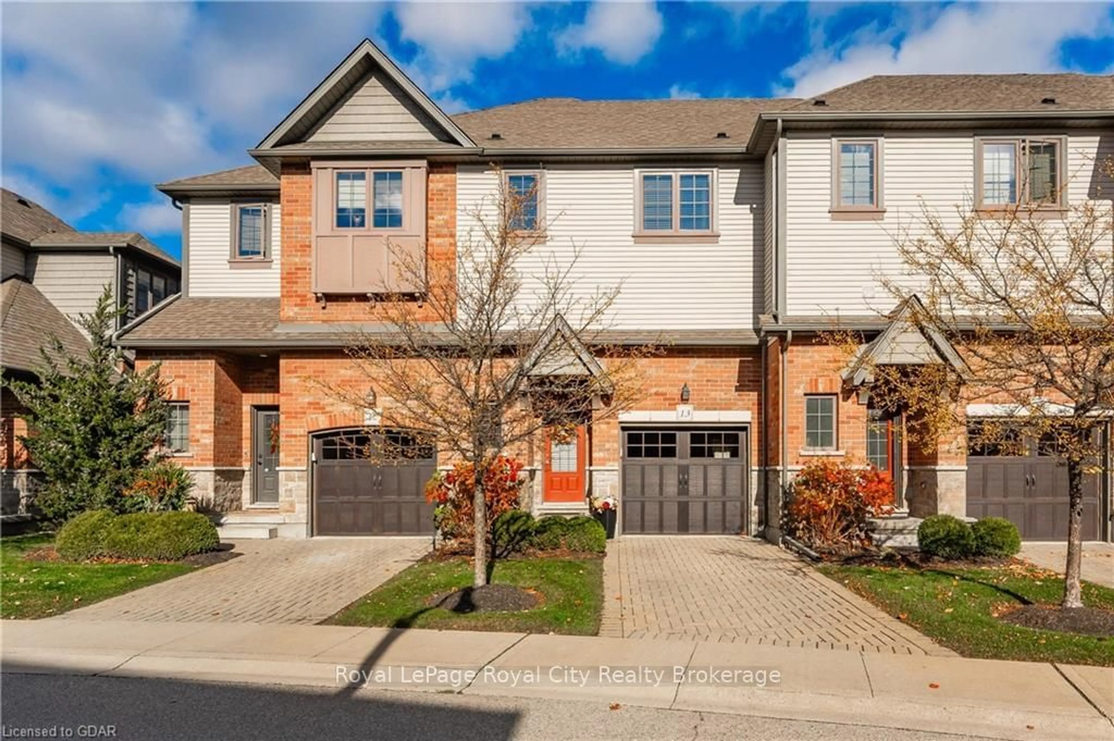 A pic from exterior of the house or condo, the street view for 146 DOWNEY Rd #13, Guelph Ontario N1C 0A2