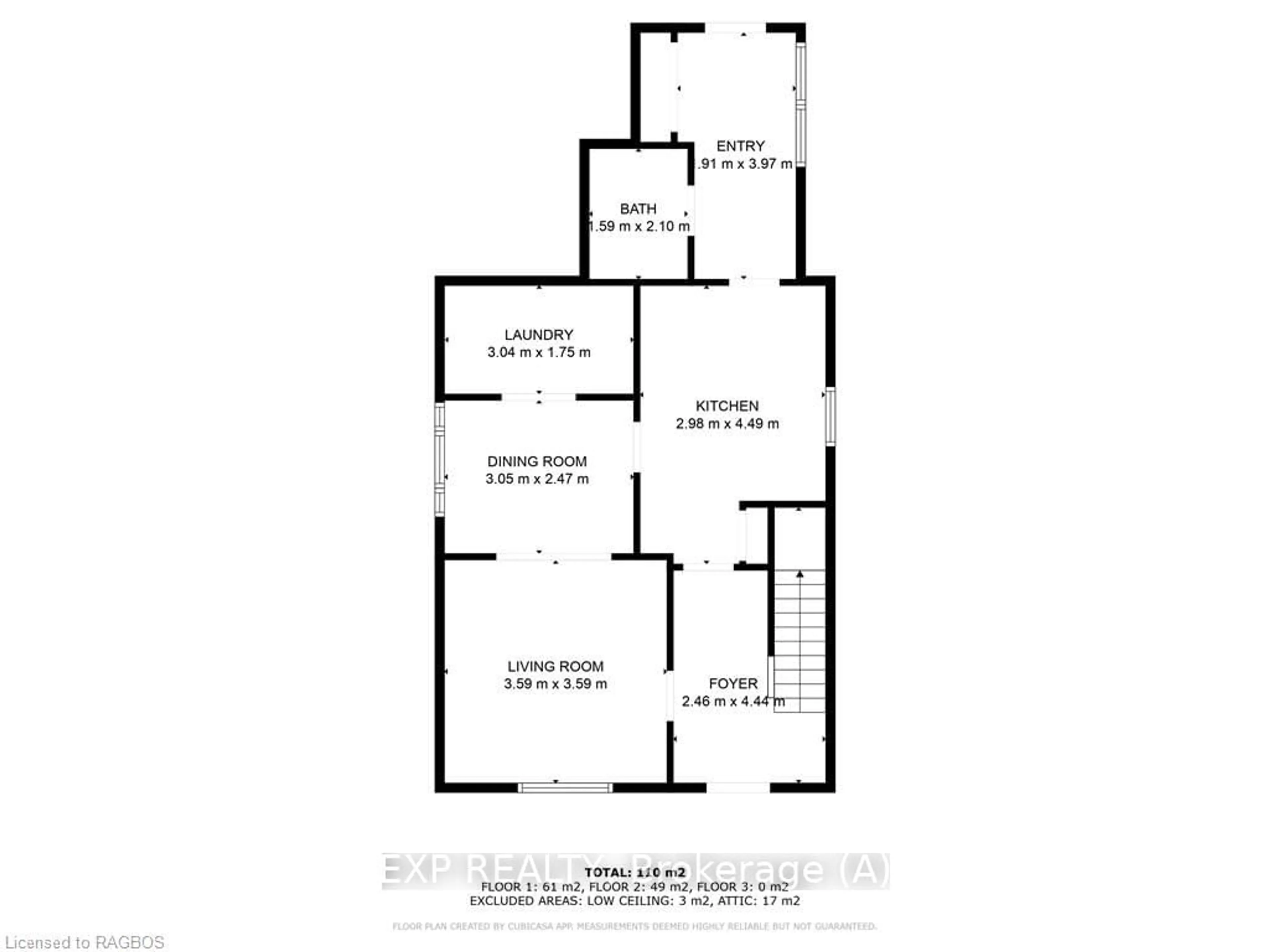 Floor plan for 589 2ND Ave, Owen Sound Ontario N4K 2G5