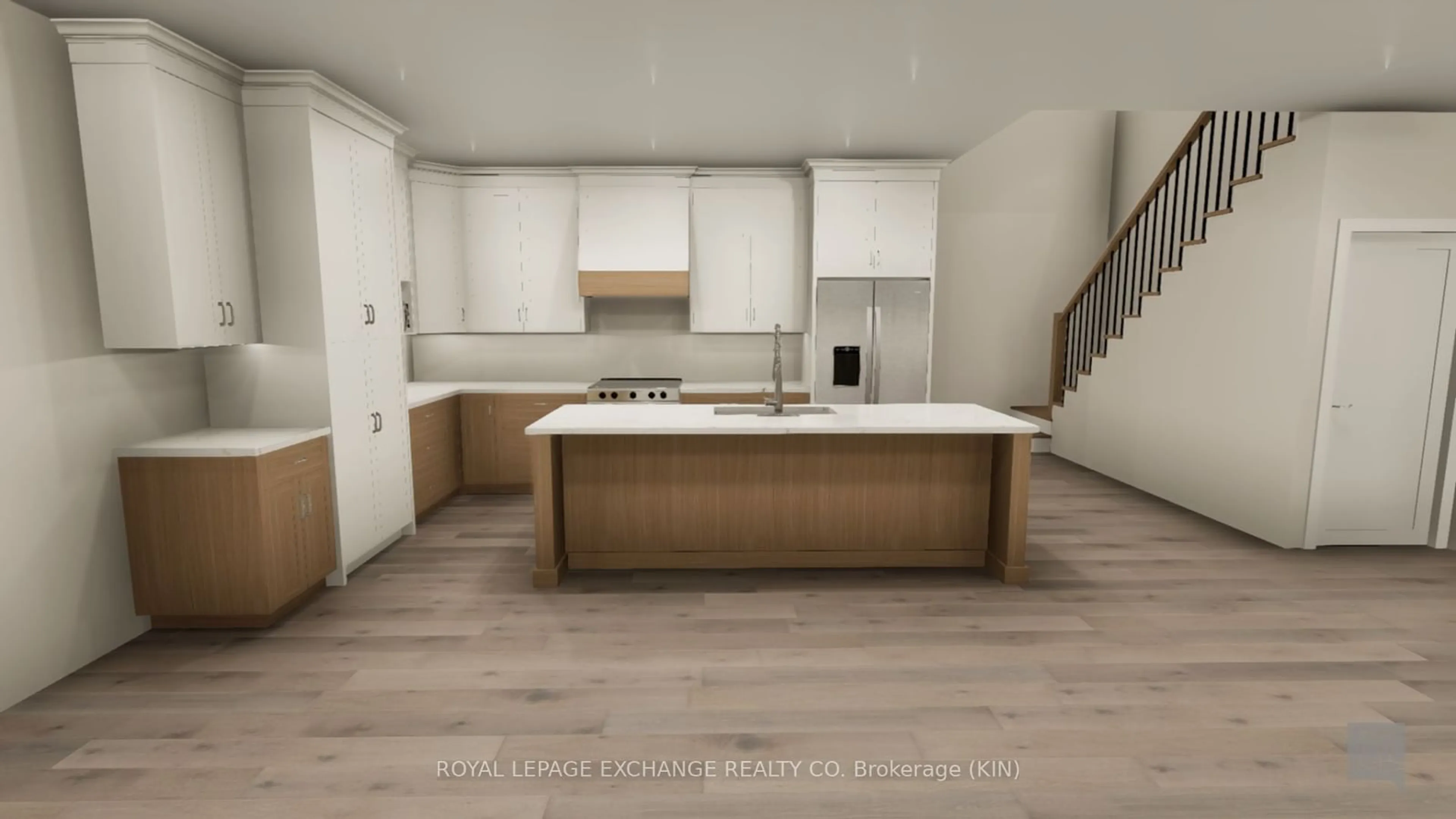 Open concept kitchen, wood/laminate floor for 55 MERCEDES Cres, Kincardine Ontario N2Z 1G8