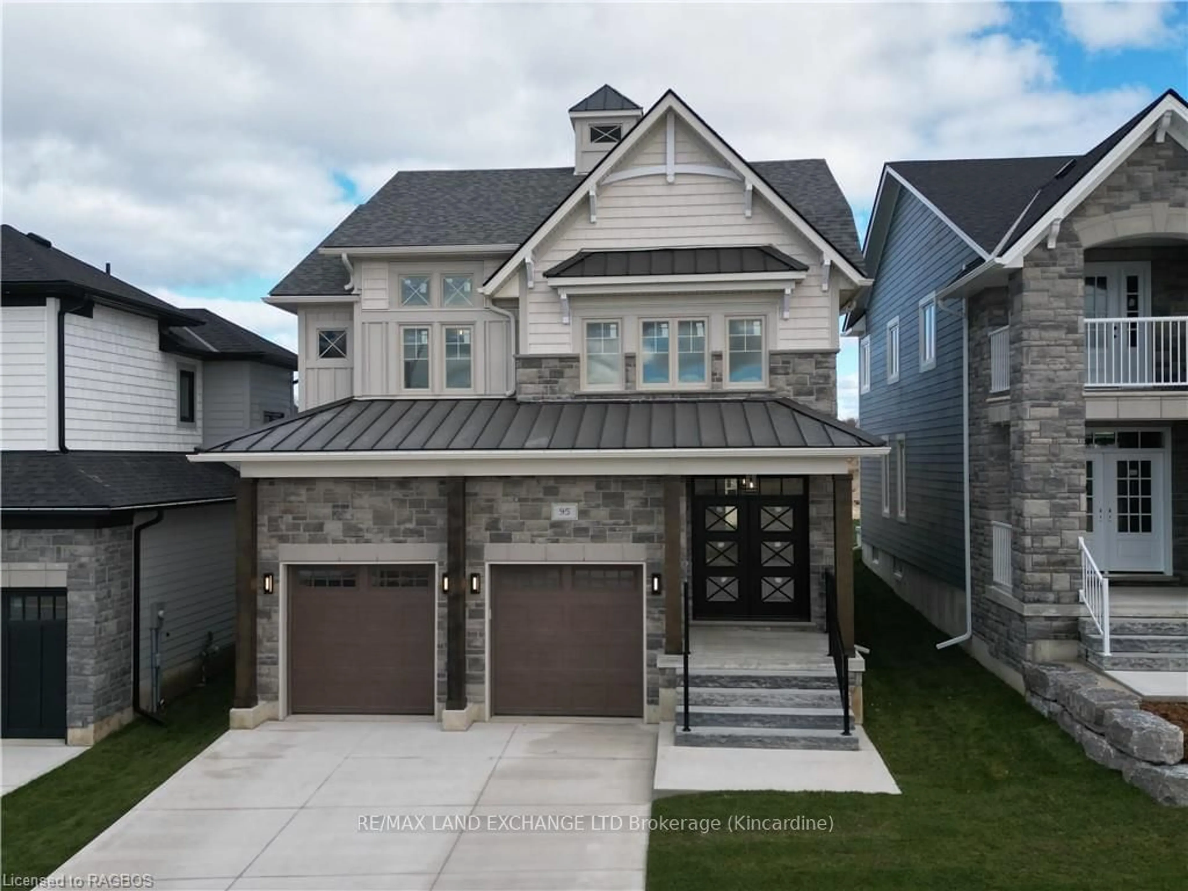 Frontside or backside of a home, the street view for 95 INVERNESS St, Kincardine Ontario N2Z 1J4