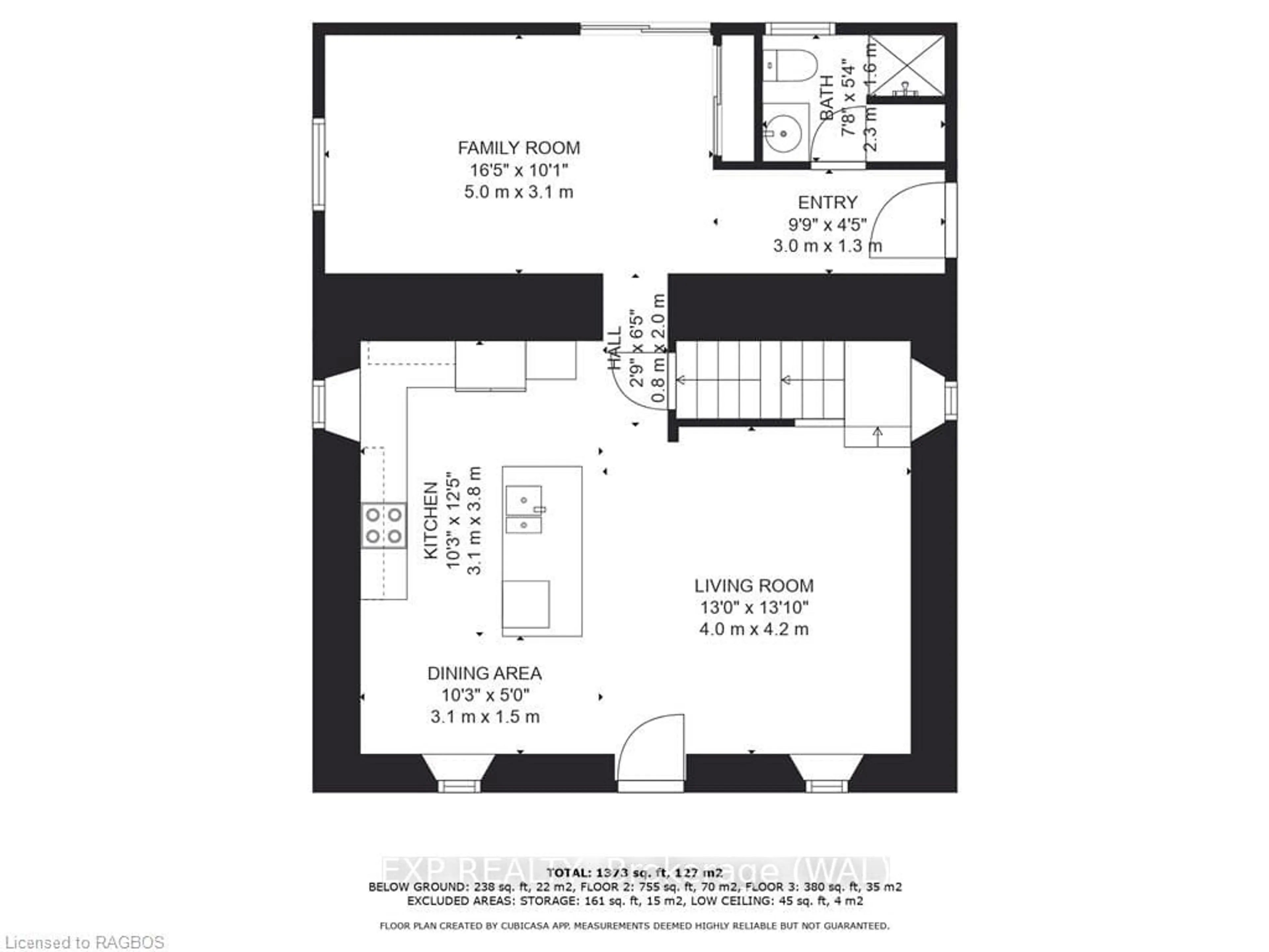 Floor plan for 20 SHORTT St, Brockton Ontario N0G 2V0