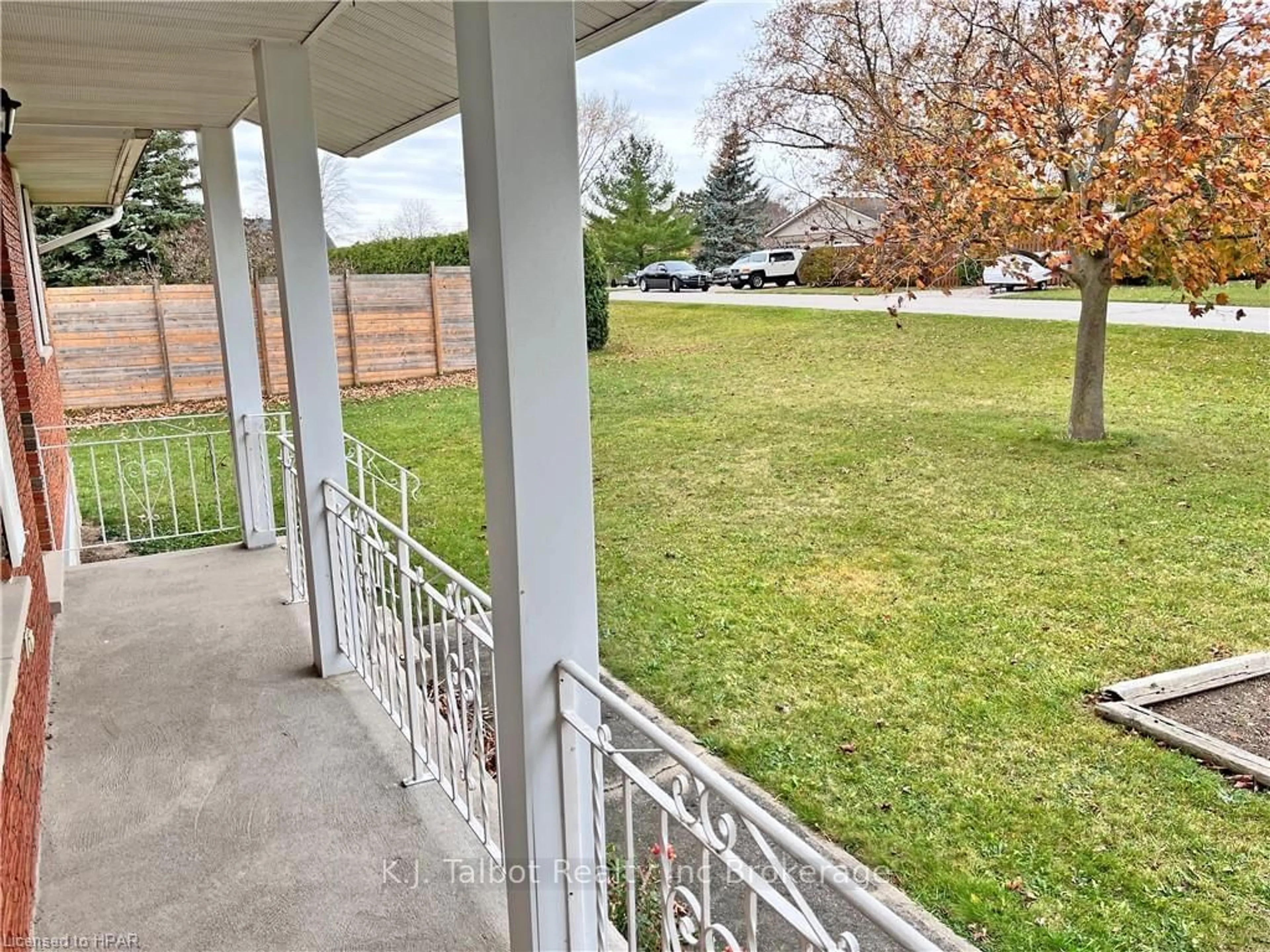 Patio, the fenced backyard for 8 STANLEY St, Central Huron Ontario N7A 3X8