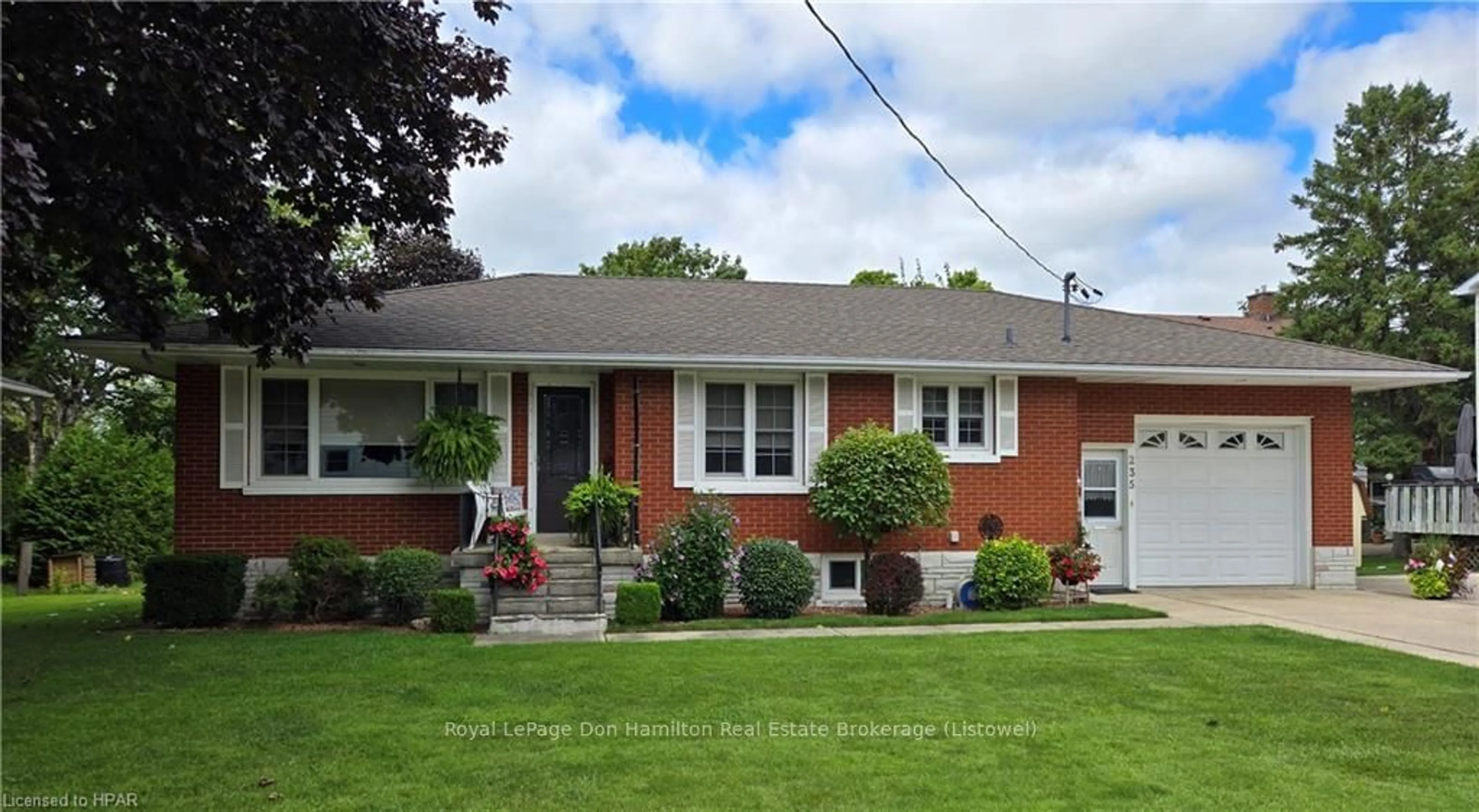 Home with brick exterior material for 235 LILLICO Ave, North Perth Ontario N4W 2L6