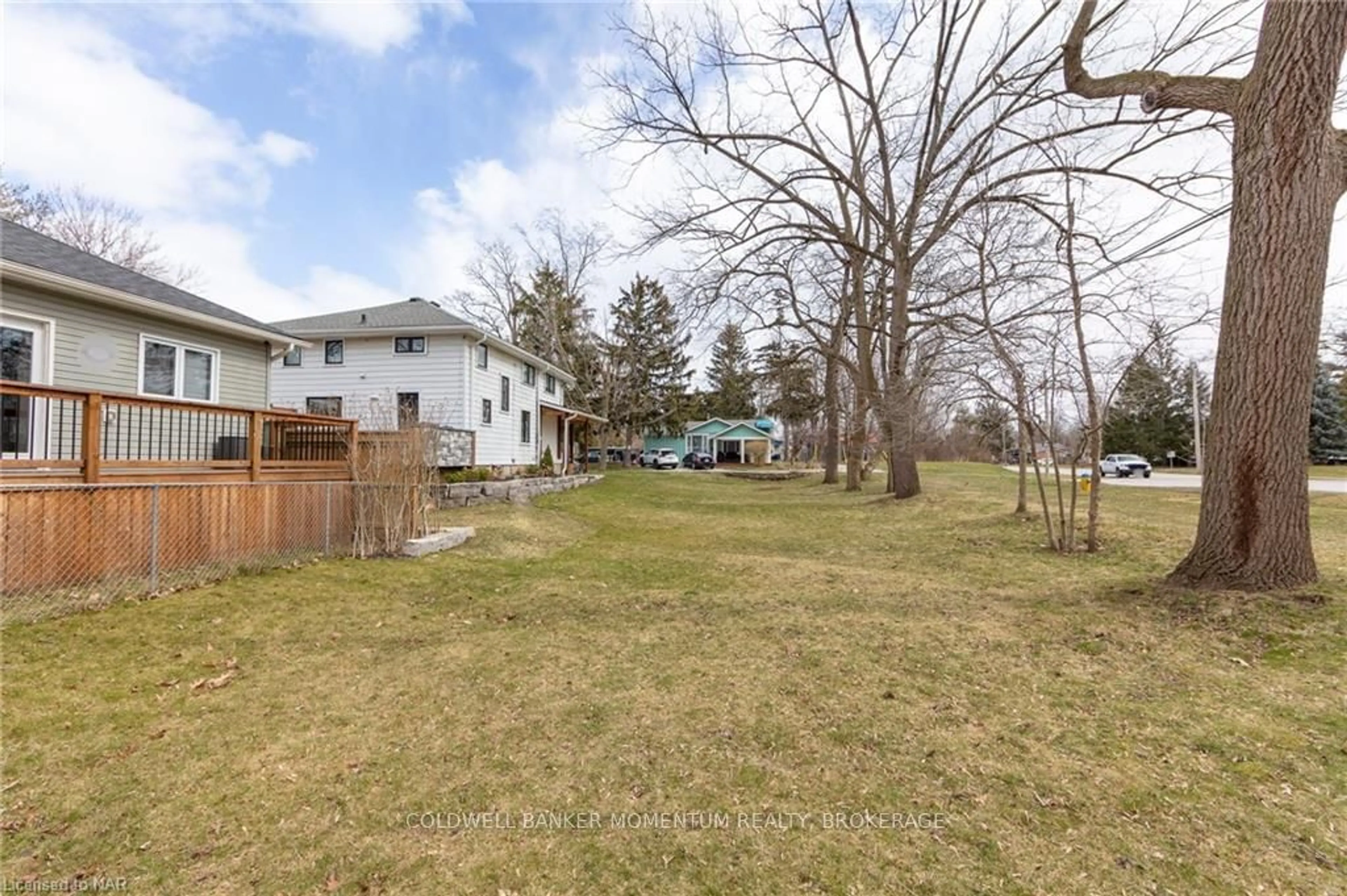 Patio, the fenced backyard for 10B BETTS Ave, Grimsby Ontario L3M 2S6