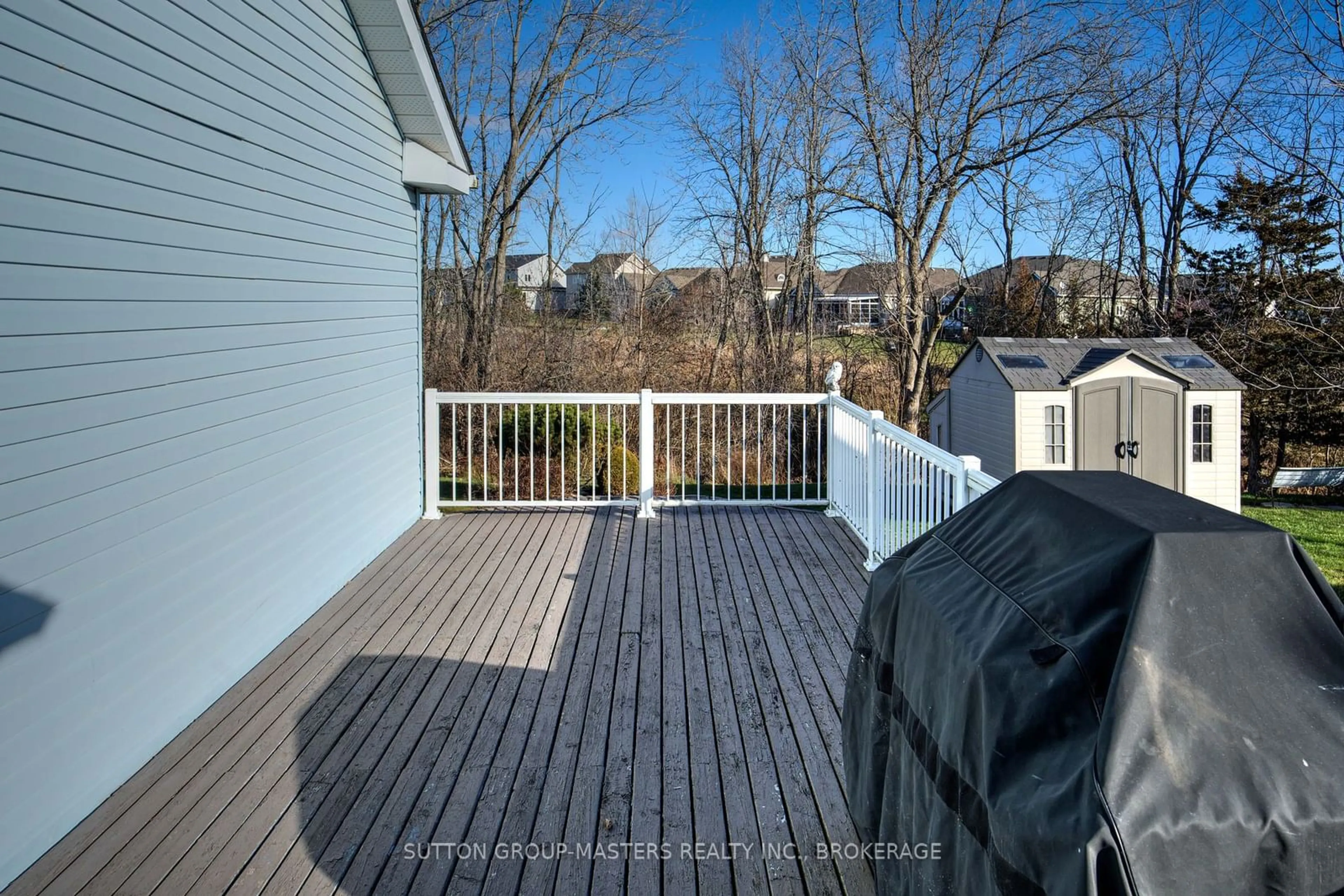 Patio, the fenced backyard for 11 Hawley Crt, Loyalist Ontario K0H 1G0