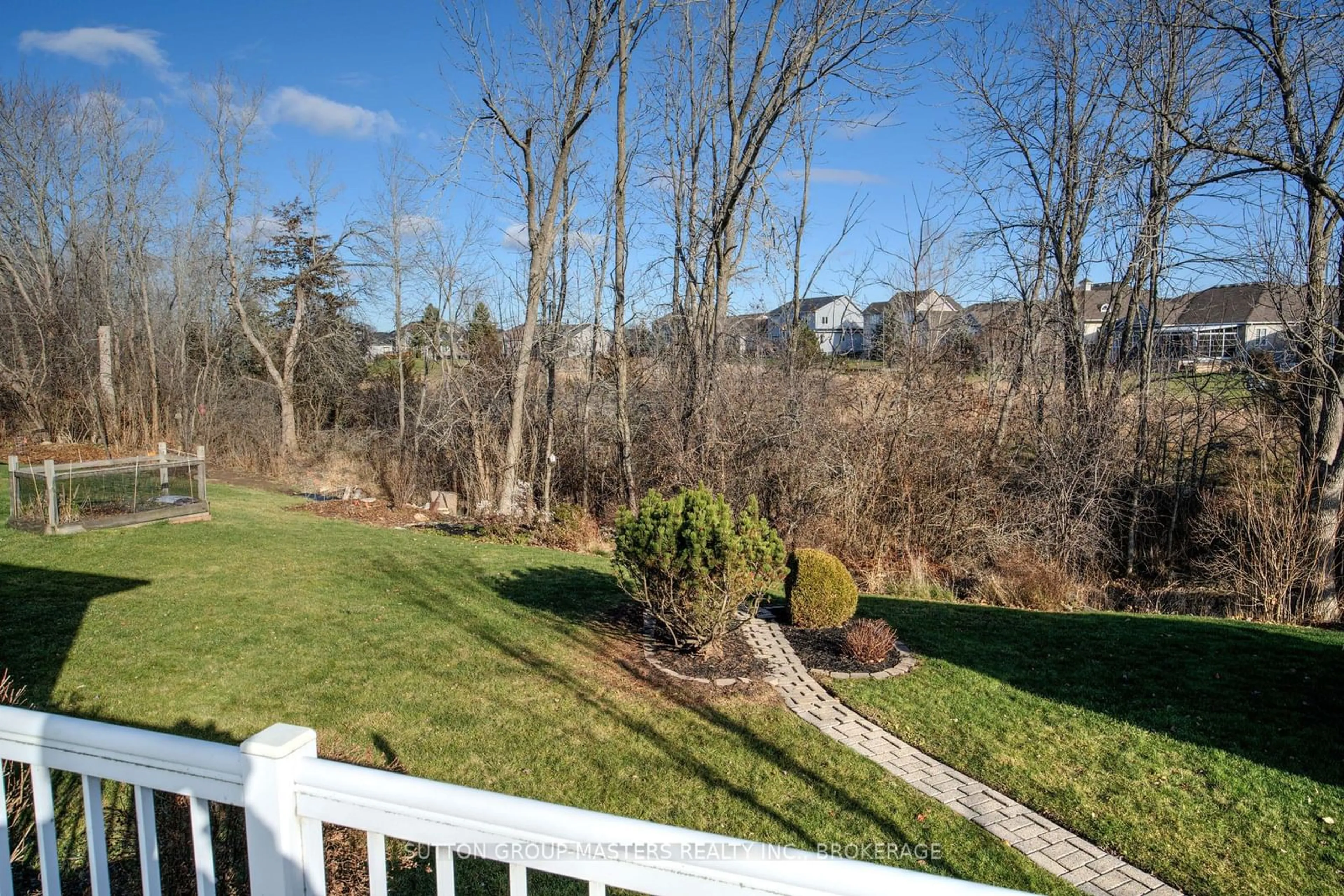 Patio, the fenced backyard for 11 Hawley Crt, Loyalist Ontario K0H 1G0