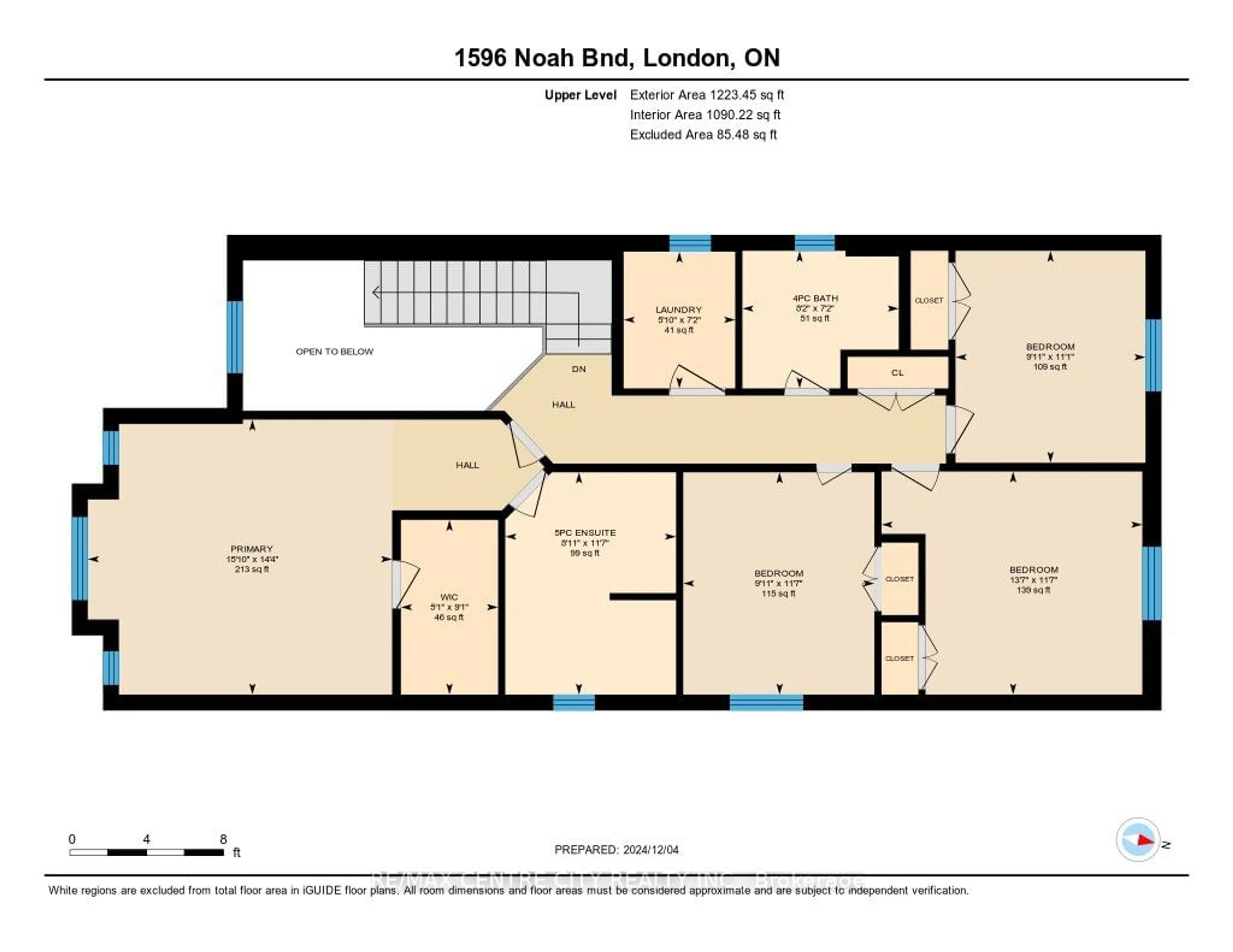 Floor plan for 1596 Noah Bend, London Ontario N6G 5S1