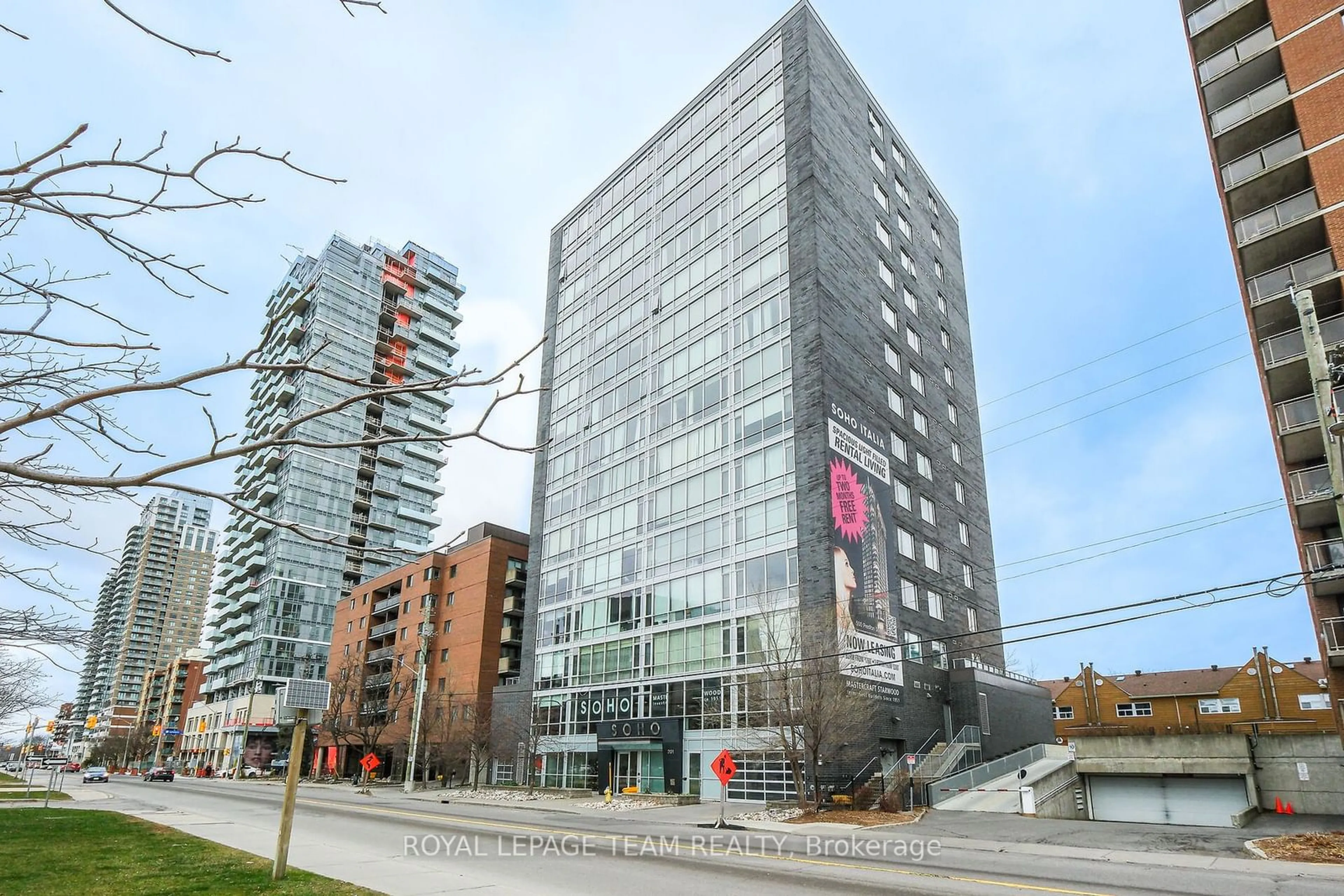 A pic from exterior of the house or condo, the front or back of building for 201 Parkdale Ave #703, West Centre Town Ontario K1Y 1E8