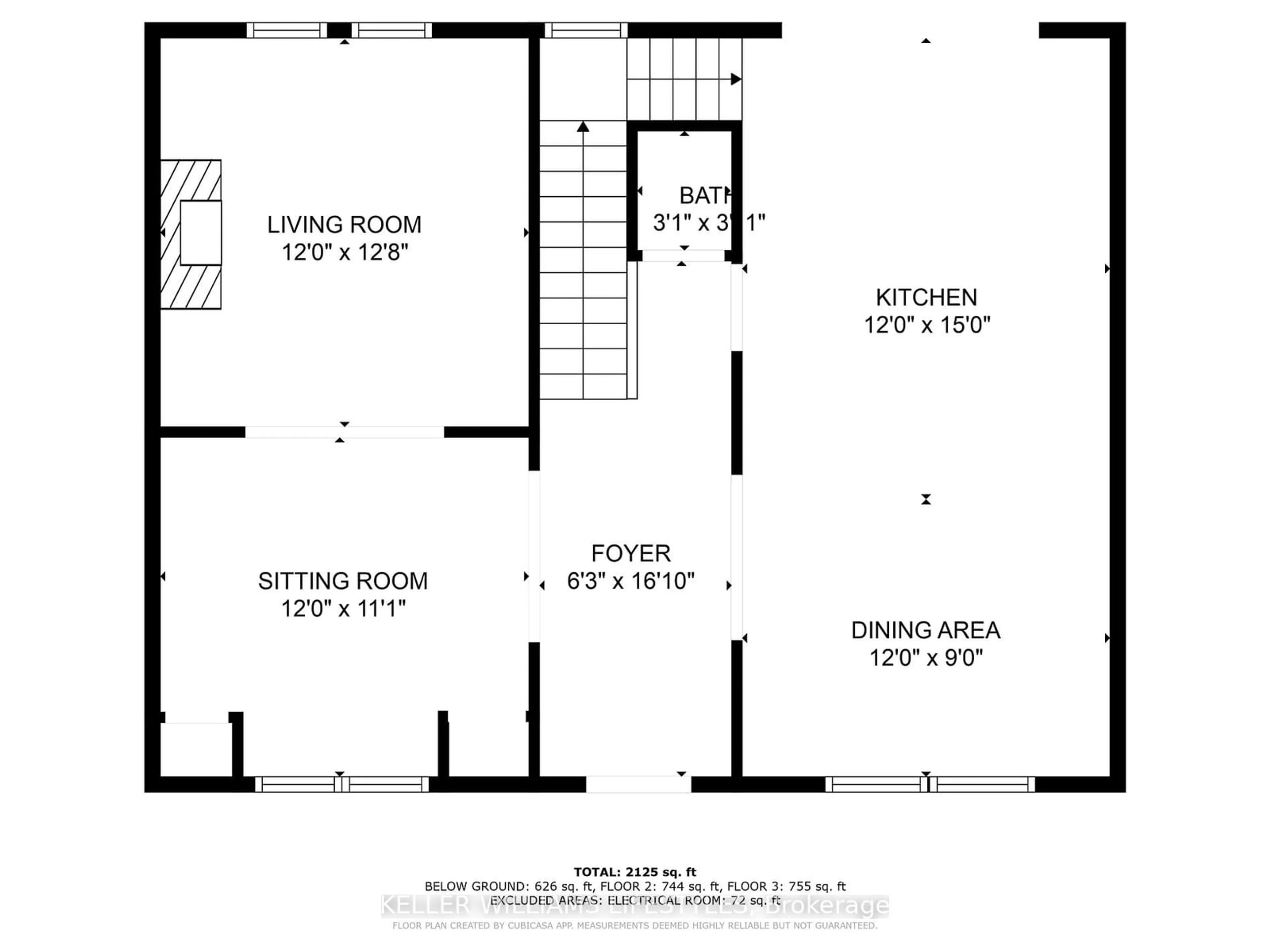 Floor plan for 348 Victoria St, London Ontario N6A 2C8