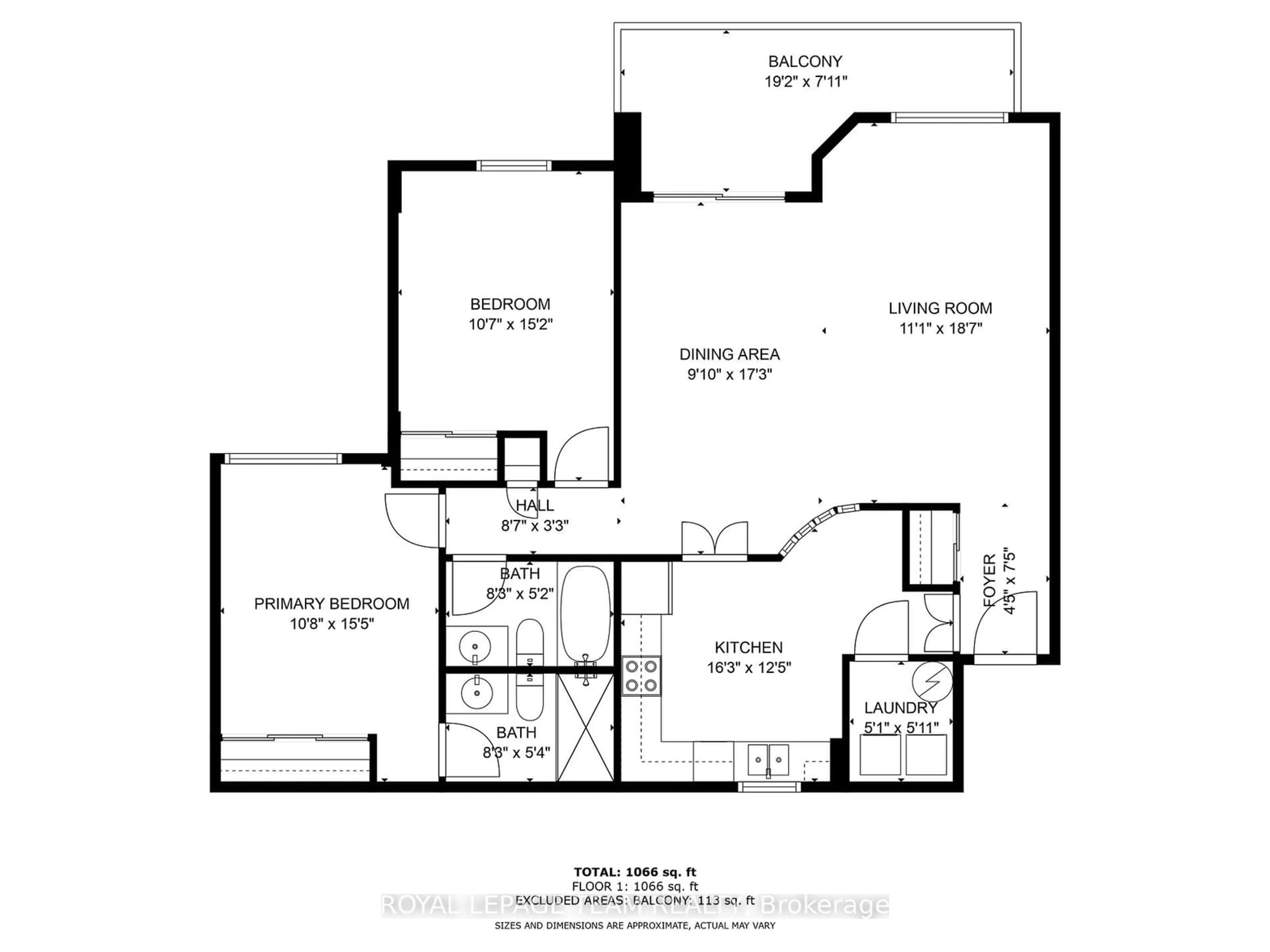 Floor plan for 50 Emmerson Ave #606, West Centre Town Ontario K1Y 4P7