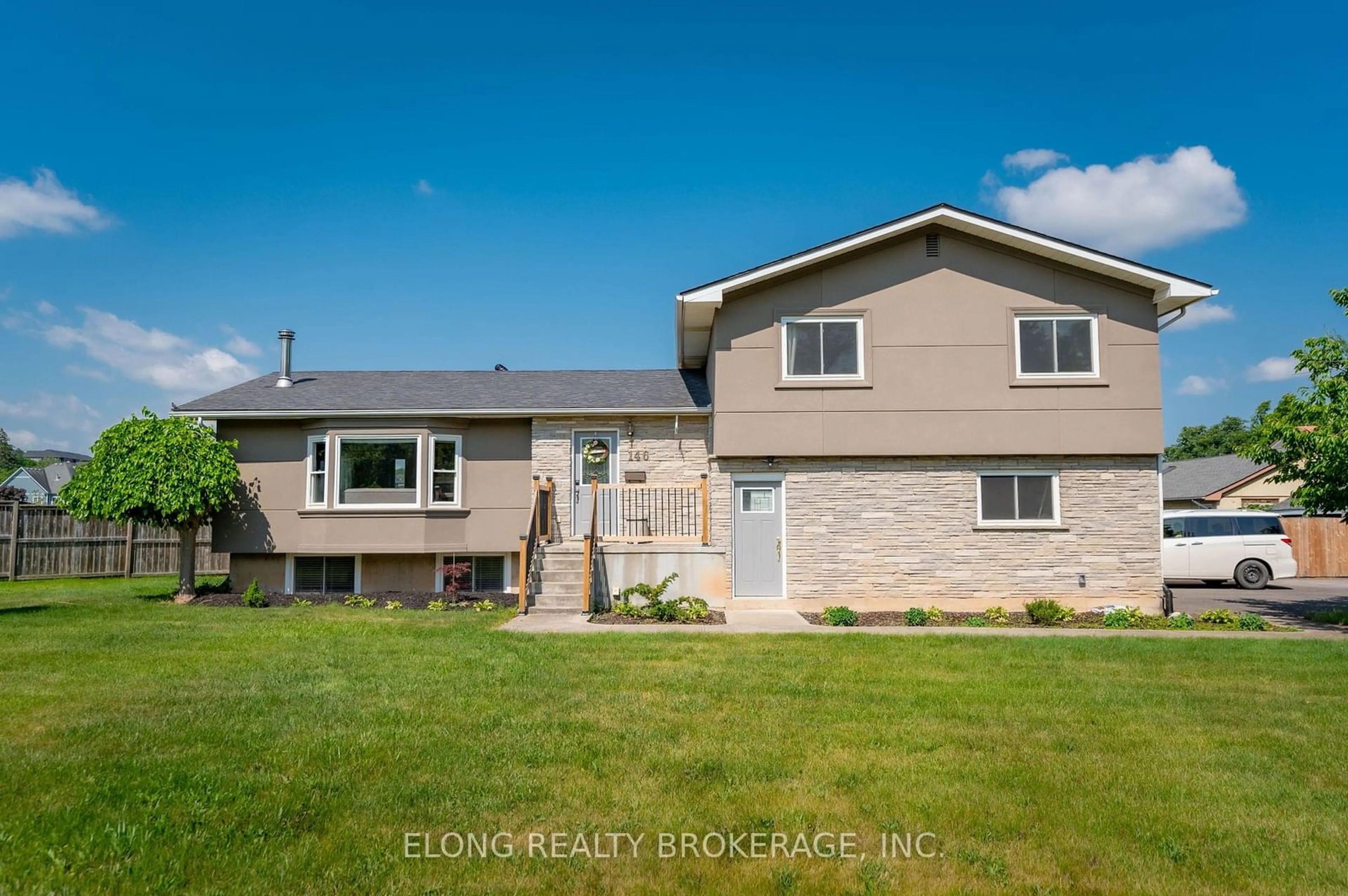 Frontside or backside of a home, the fenced backyard for 146 Four Mile Creek Rd, Niagara-on-the-Lake Ontario L0S 1J0