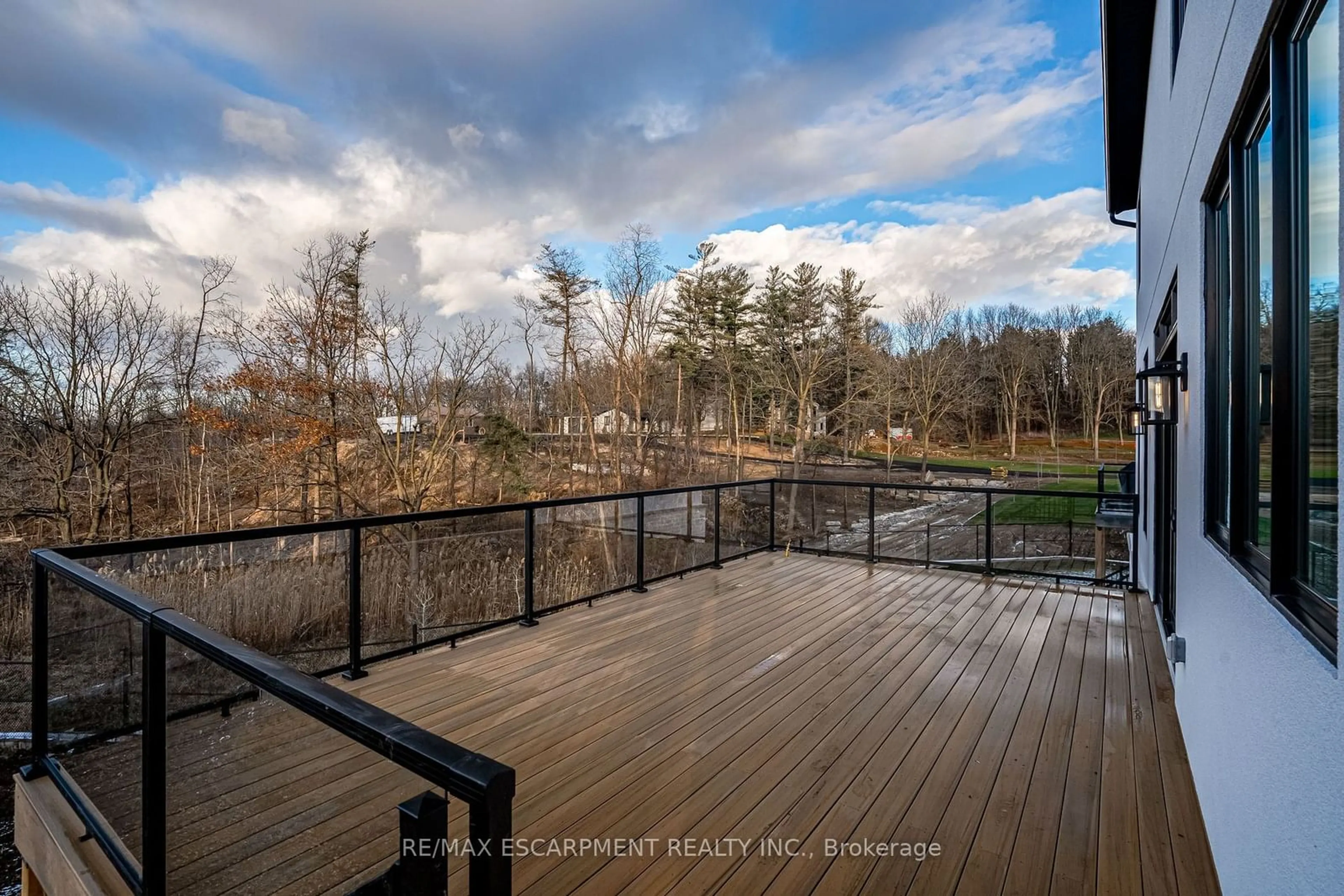 Patio, the fenced backyard for 941 Old Mohawk Rd, Hamilton Ontario L9G 3K9