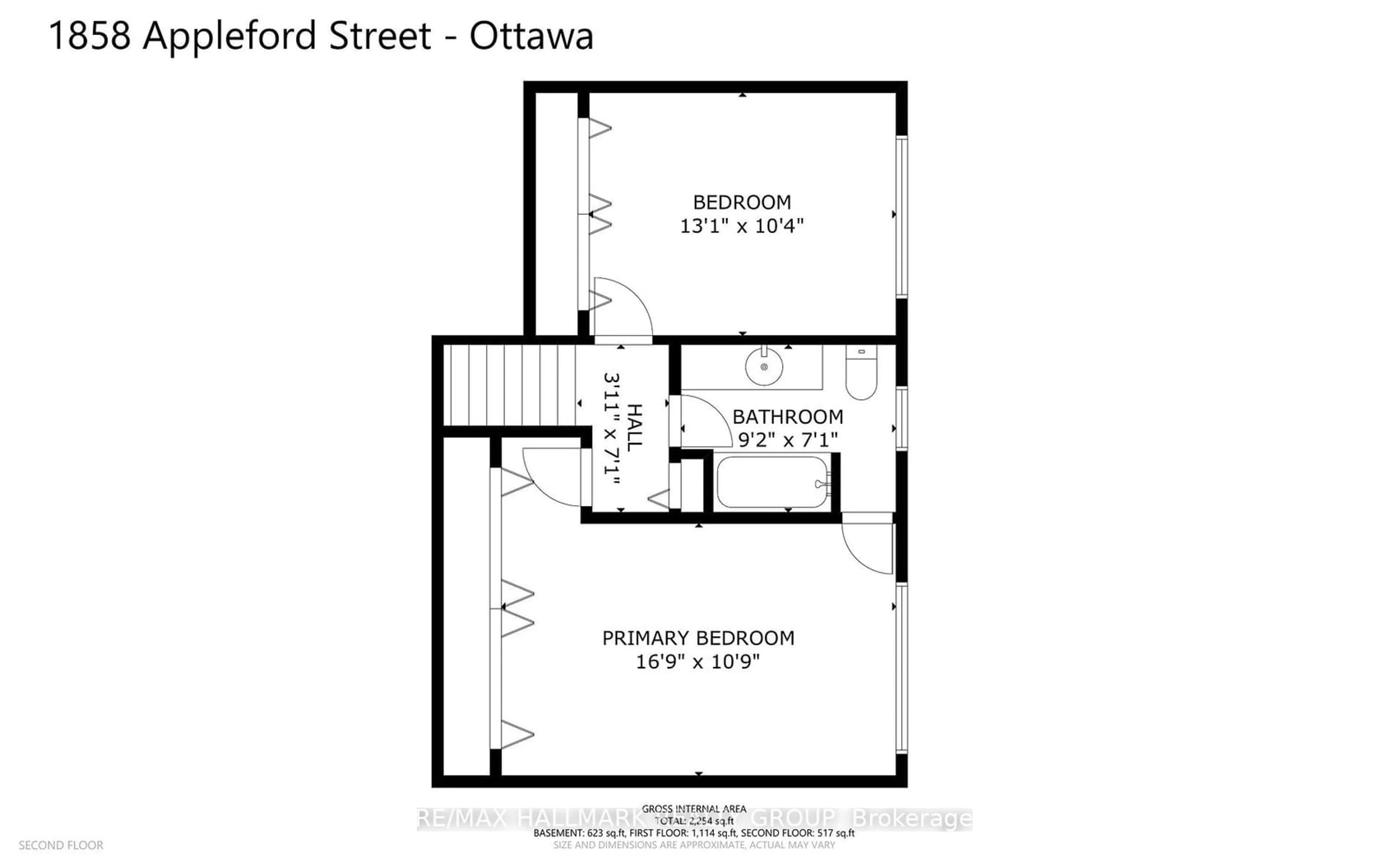 Floor plan for 1858 APPLEFORD St, Beacon Hill North - South and Area Ontario K1J 6T4