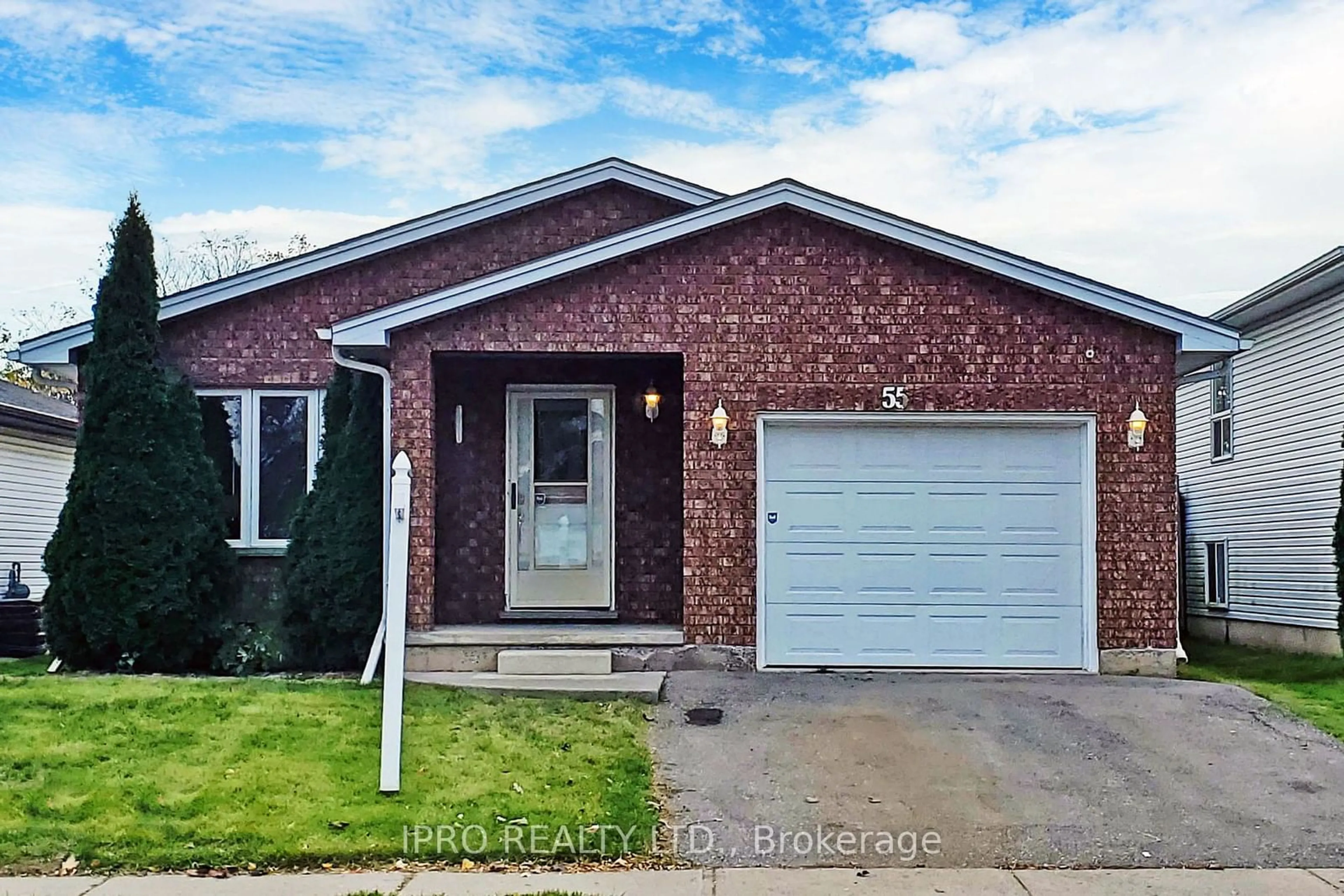 Home with brick exterior material for 55 St. Patrick's Dr, Brantford Ontario N3T 6L4