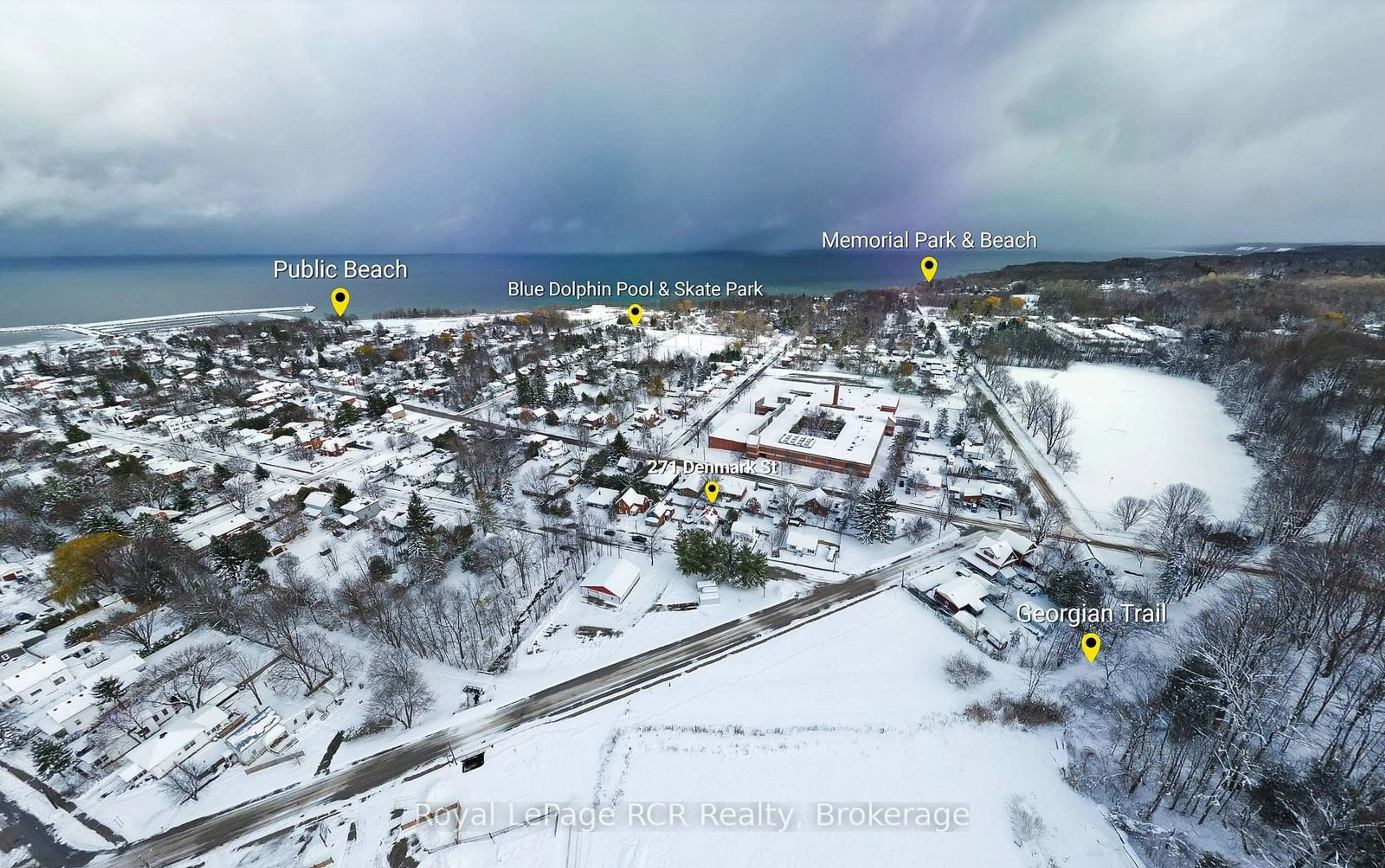 Picture of a map for 271 DENMARK St, Meaford Ontario N4L 1C2