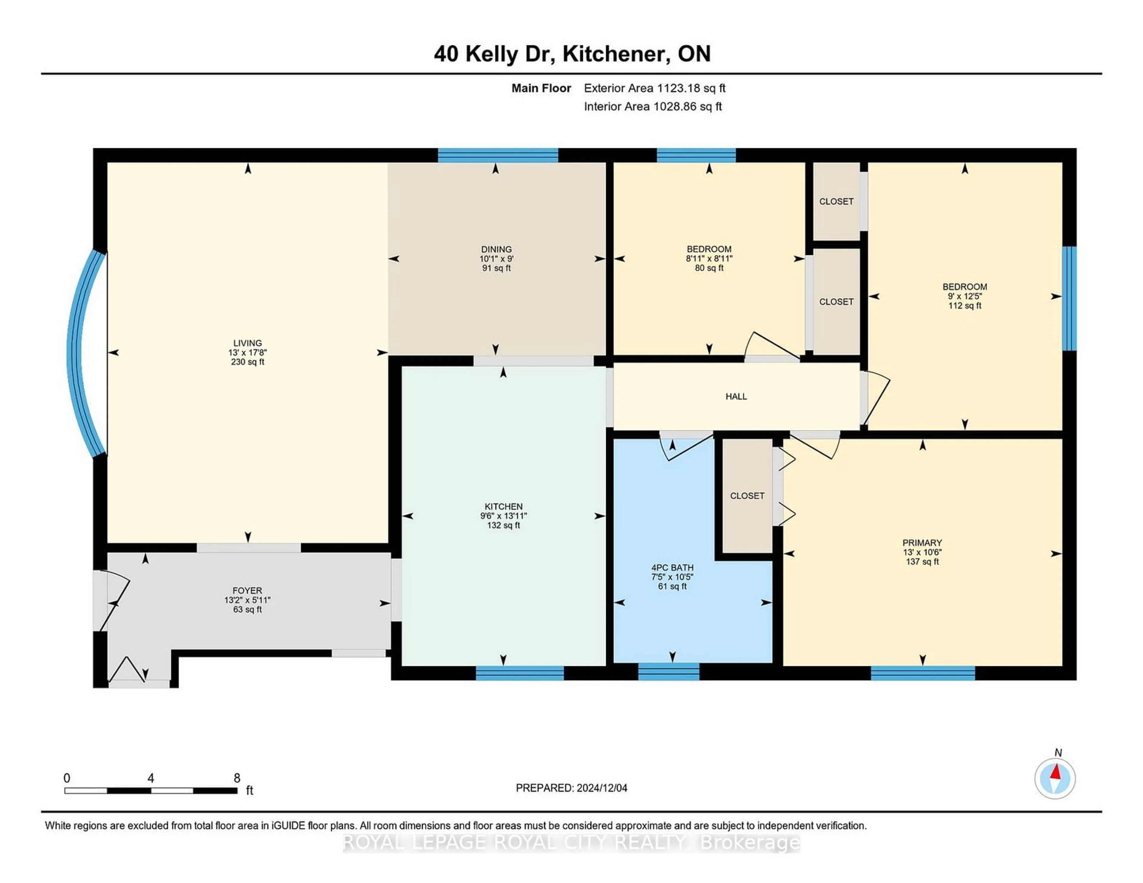 Floor plan for 40 Kelly Dr, Kitchener Ontario N2M 1V6