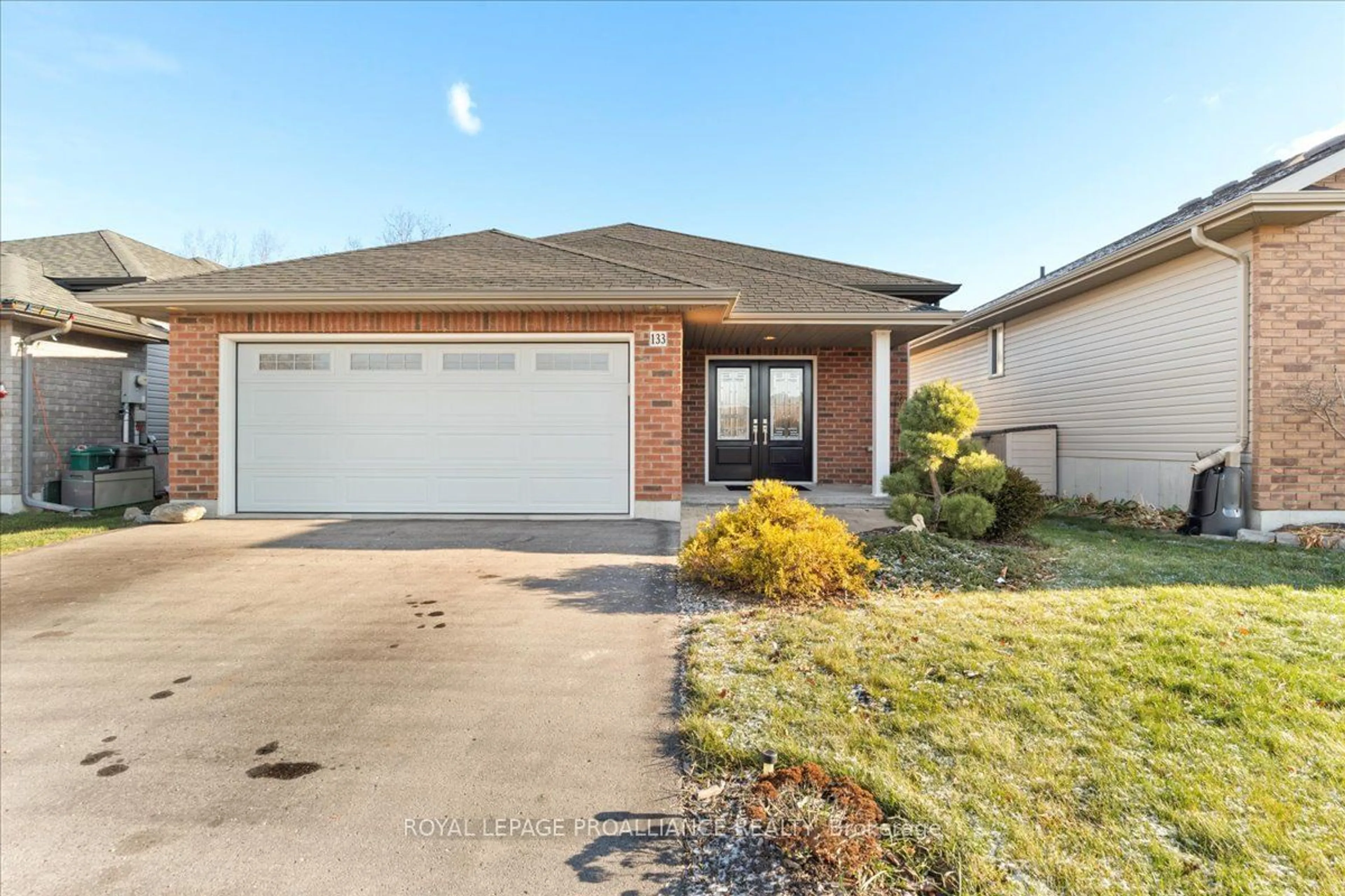 Frontside or backside of a home, the street view for 133 Greenhill Lane, Belleville Ontario K8N 0C7