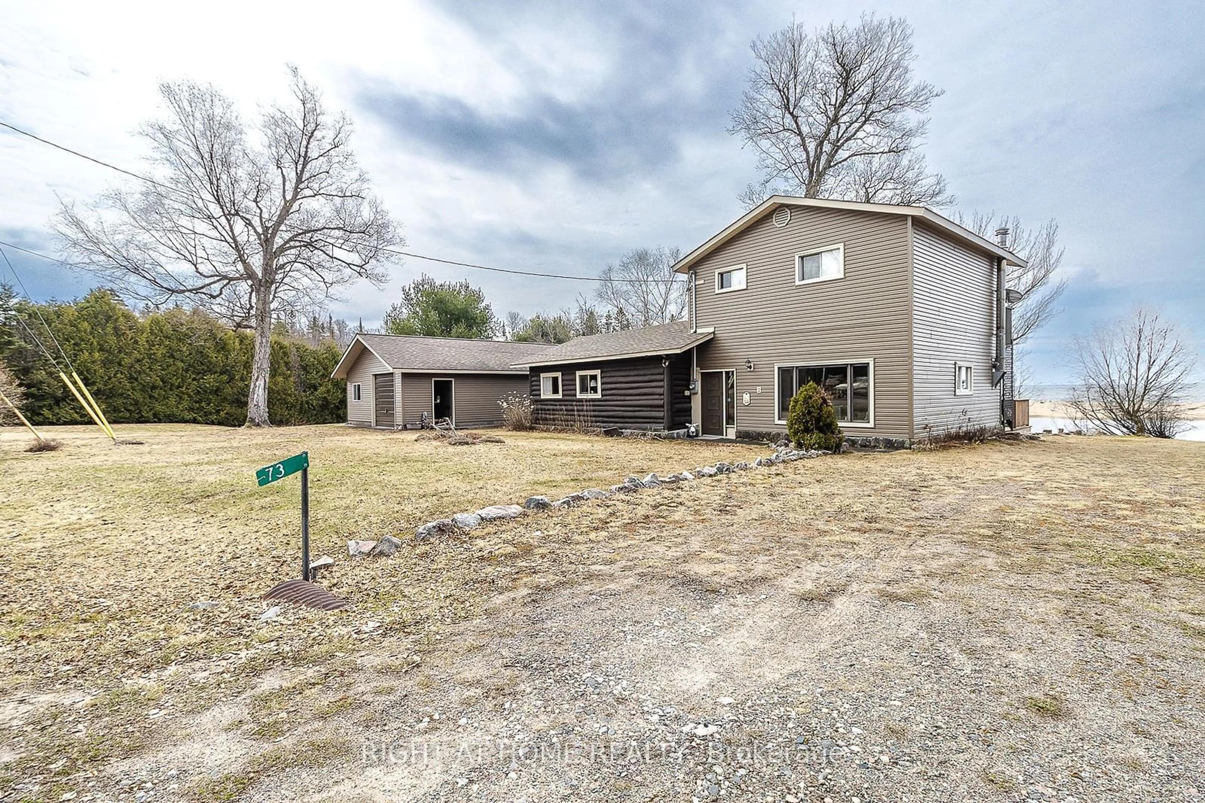 Frontside or backside of a home, cottage for 73 Northwood Dr, Algoma Remote Area Ontario P0S 1A0