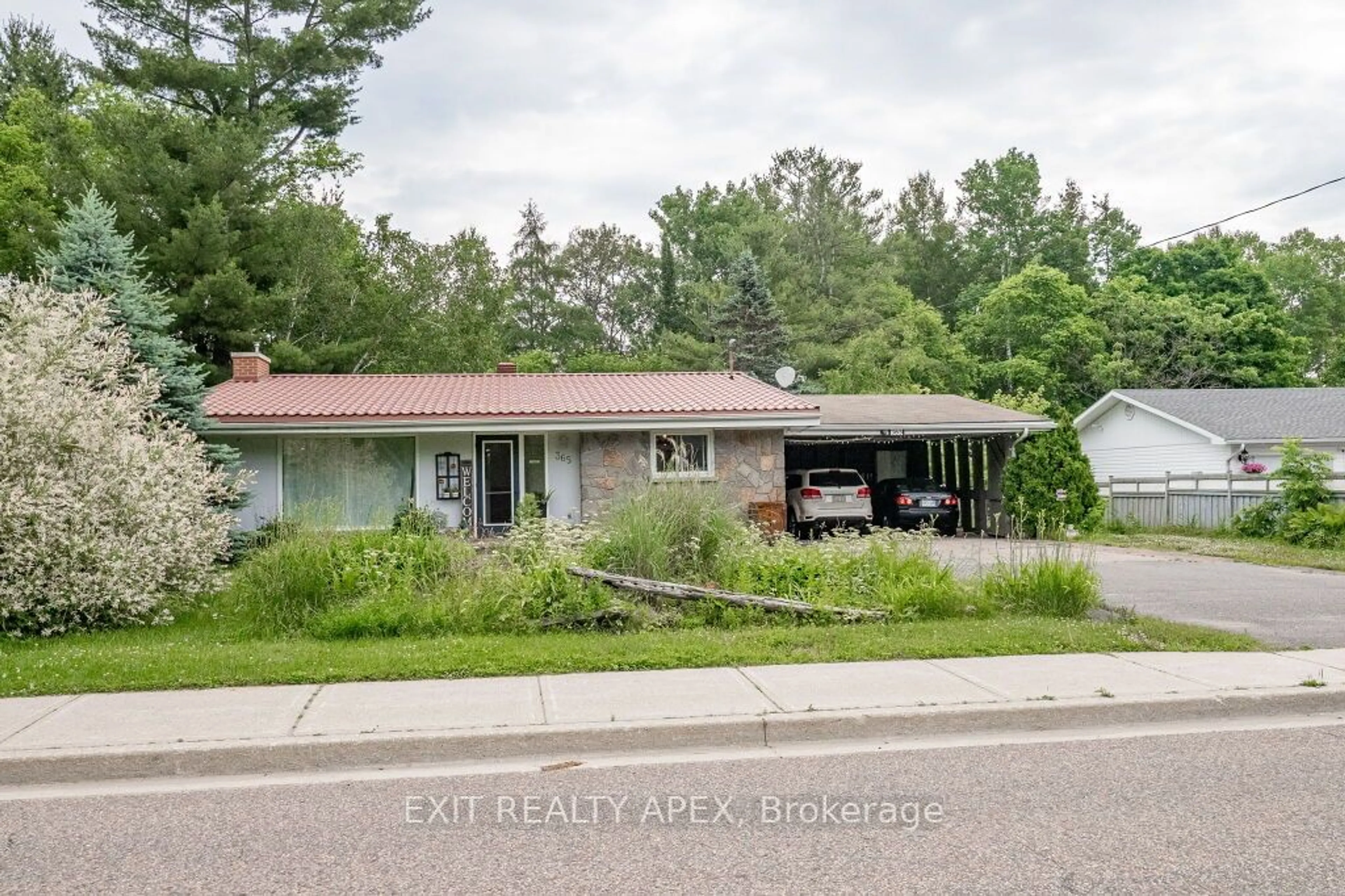 Frontside or backside of a home, the street view for 365 Wellington St, Bracebridge Ontario P1L 1B6