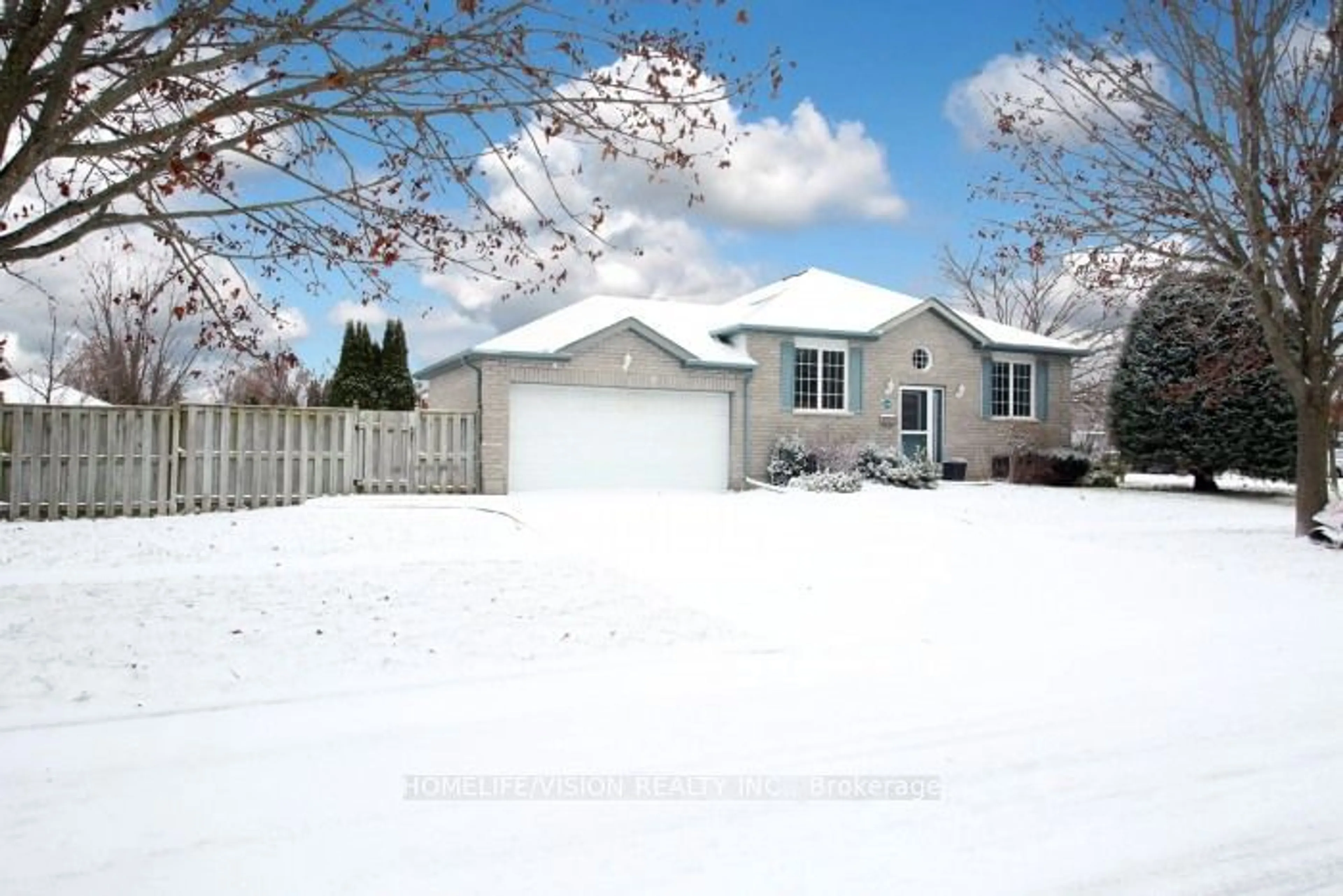 Frontside or backside of a home, the fenced backyard for 1105 Tillison Ave, Cobourg Ontario K9A 5N4