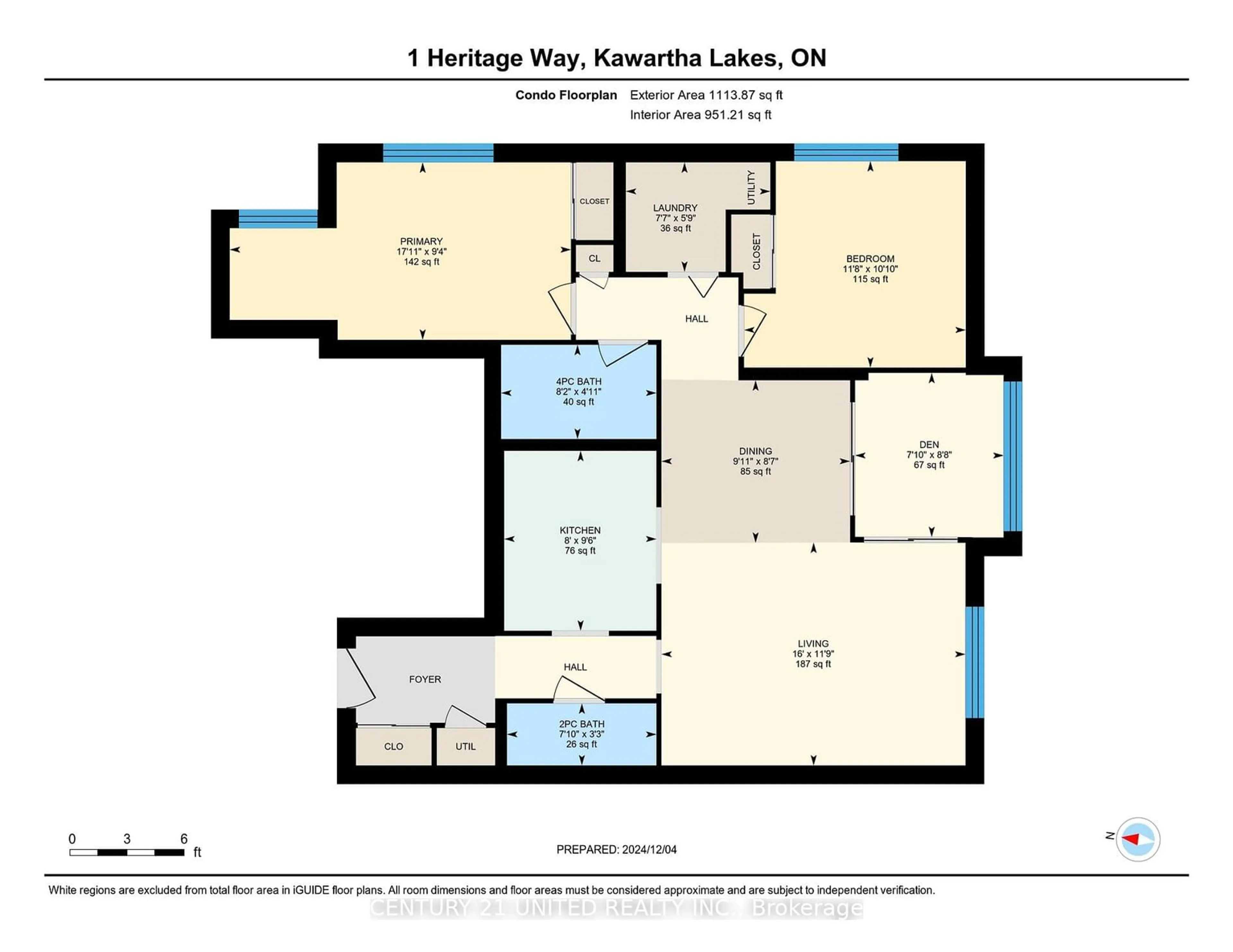 Floor plan for 1 Heritage Way #207, Kawartha Lakes Ontario K9V 5P9