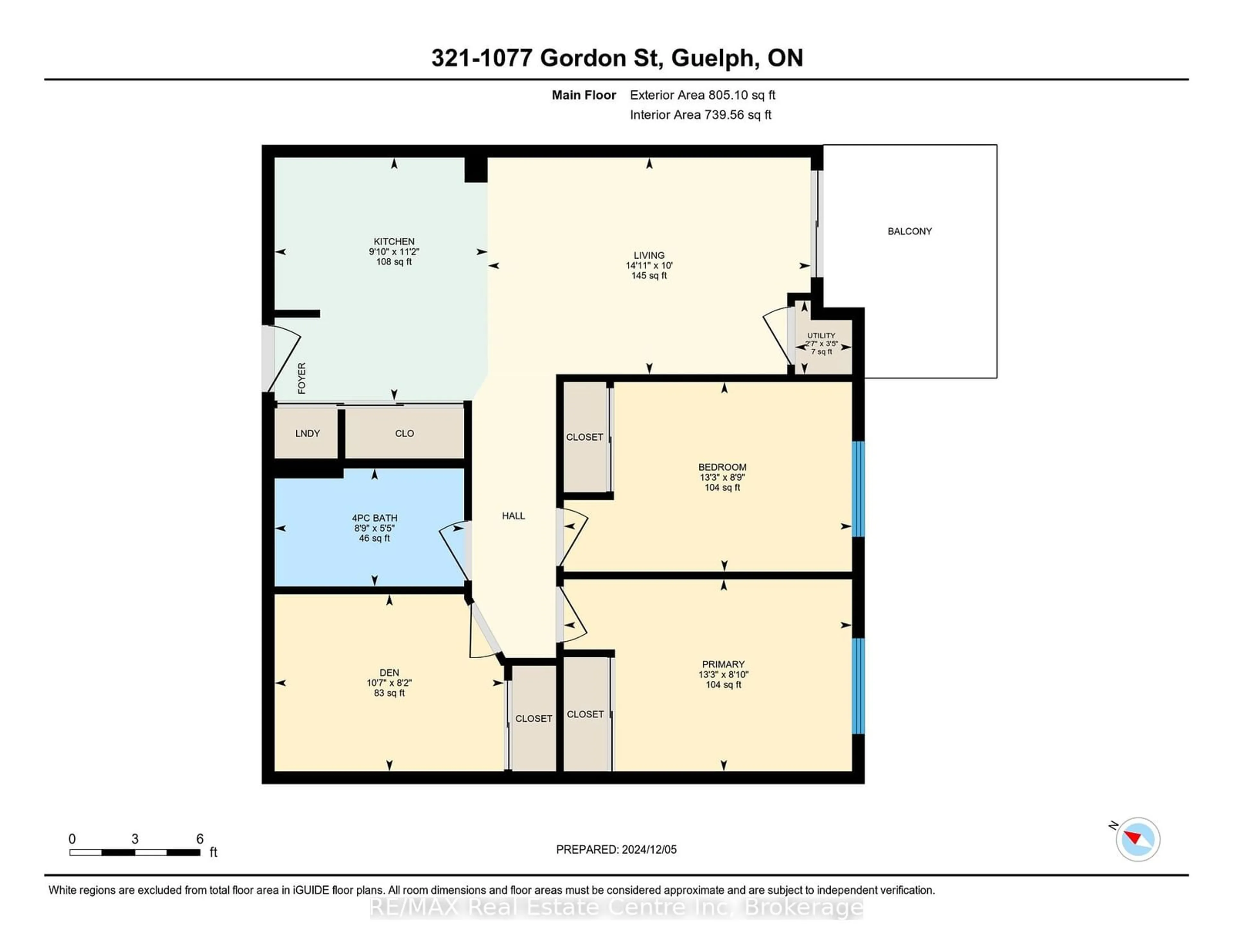 Floor plan for 1077 Gordon St #321, Guelph Ontario N1G 0E3