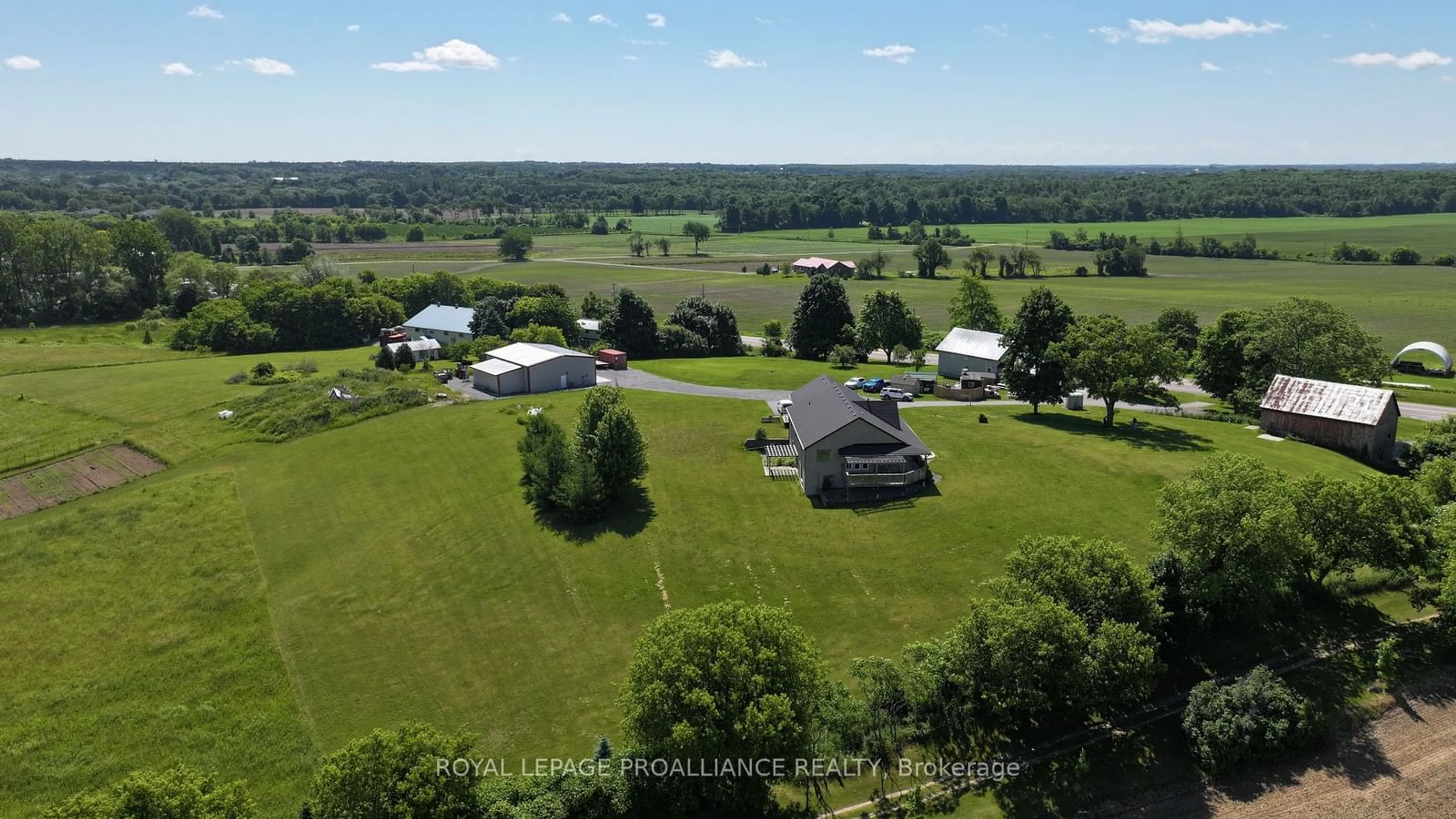 A pic from exterior of the house or condo, the fenced backyard for 13762 Loyalist Pkwy, Prince Edward County Ontario K0K 1A0