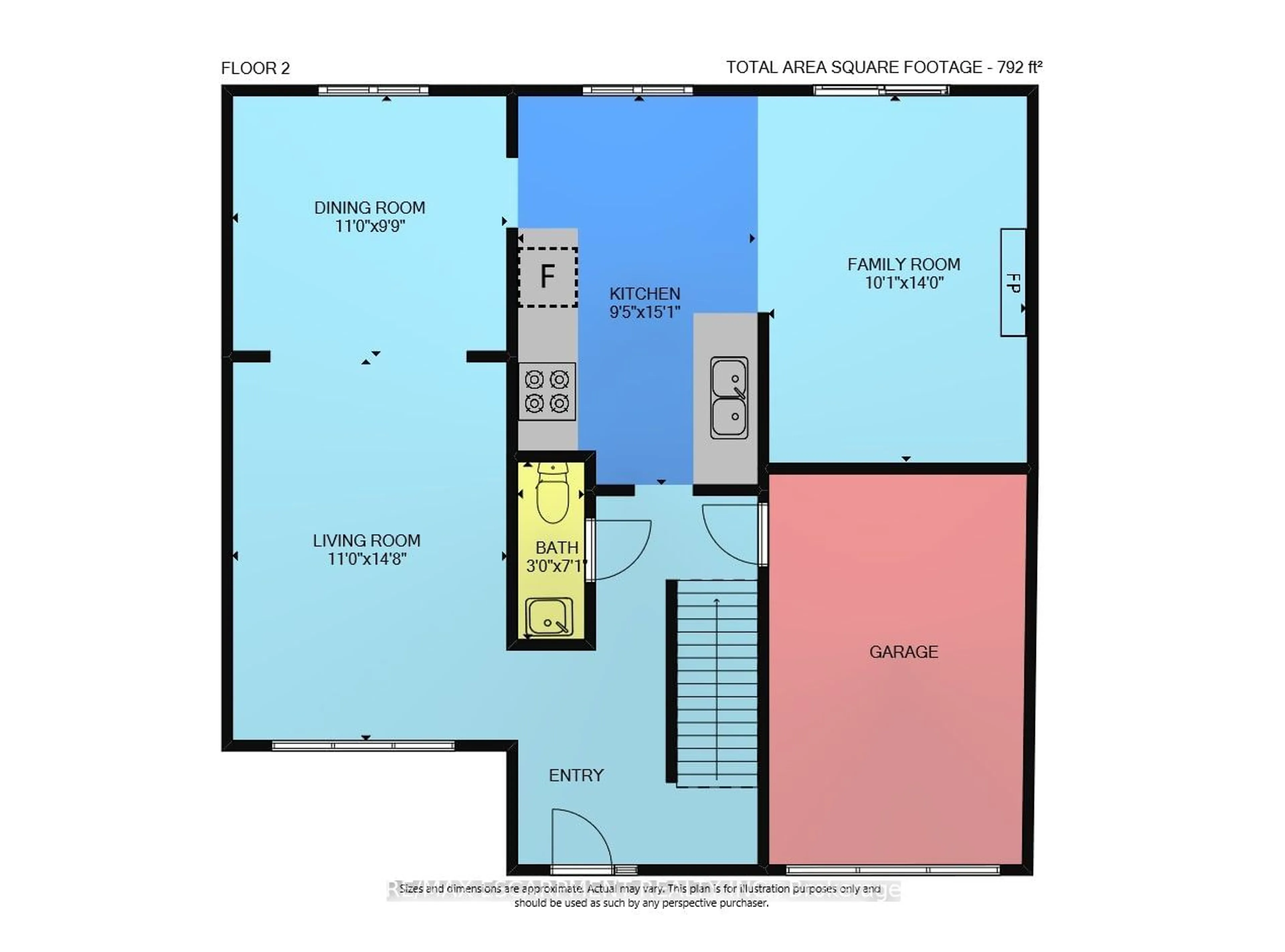 Floor plan for 353 Lake St, Grimsby Ontario L3M 1Z9