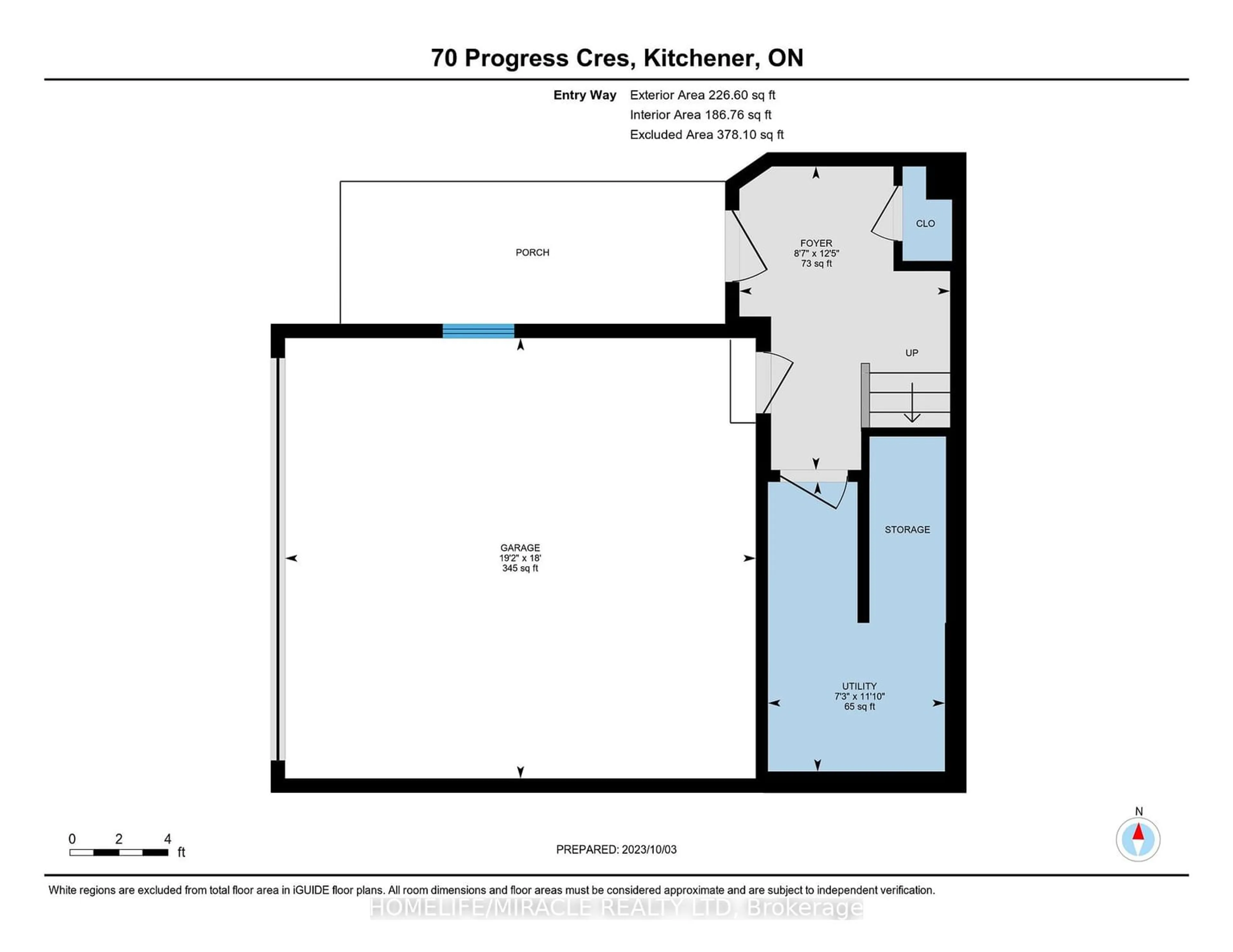 Floor plan for 70 Progress Ave, Kitchener Ontario N2R 0R7