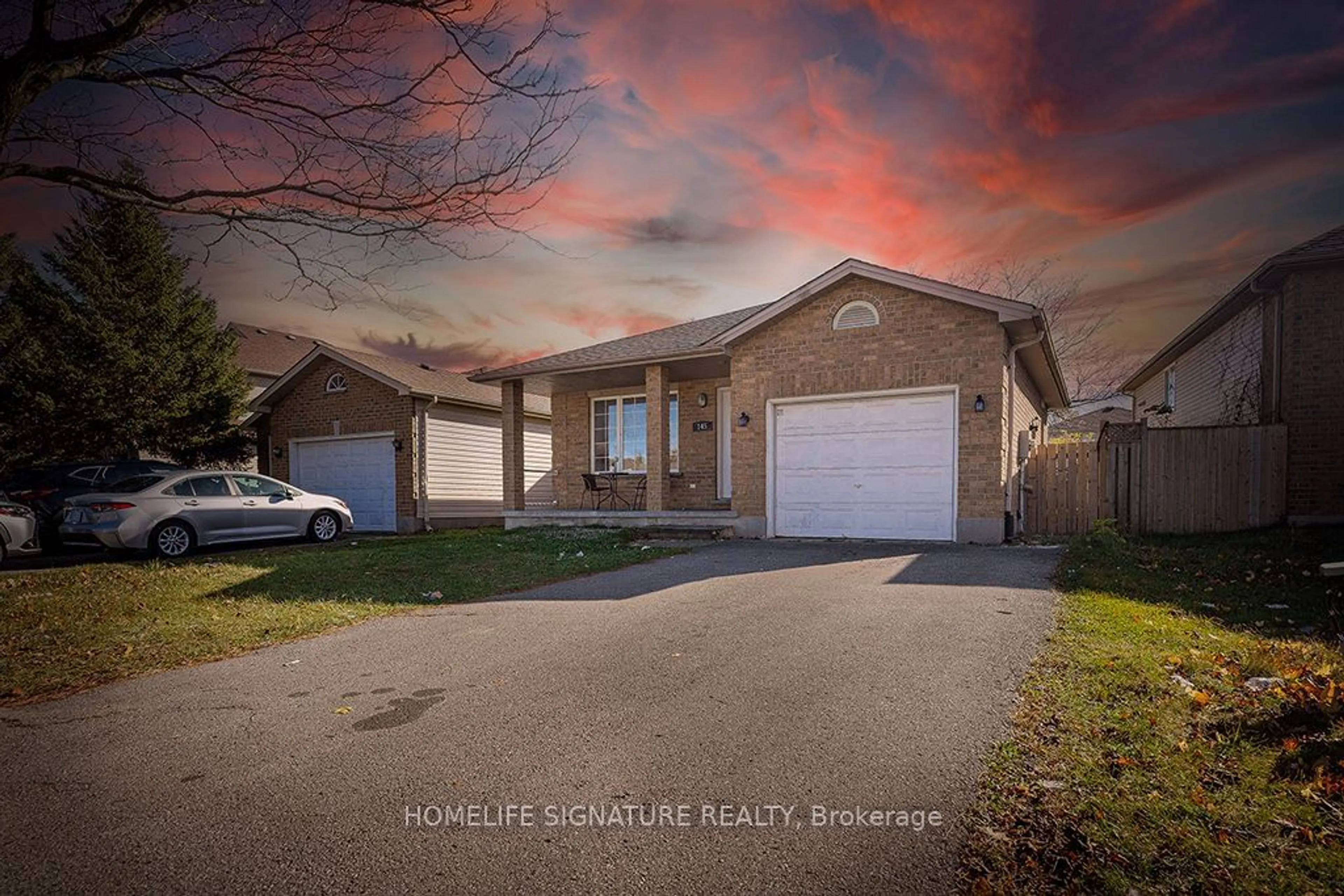 Frontside or backside of a home, the street view for 145 Thurman Circ, London Ontario N5V 4Z2