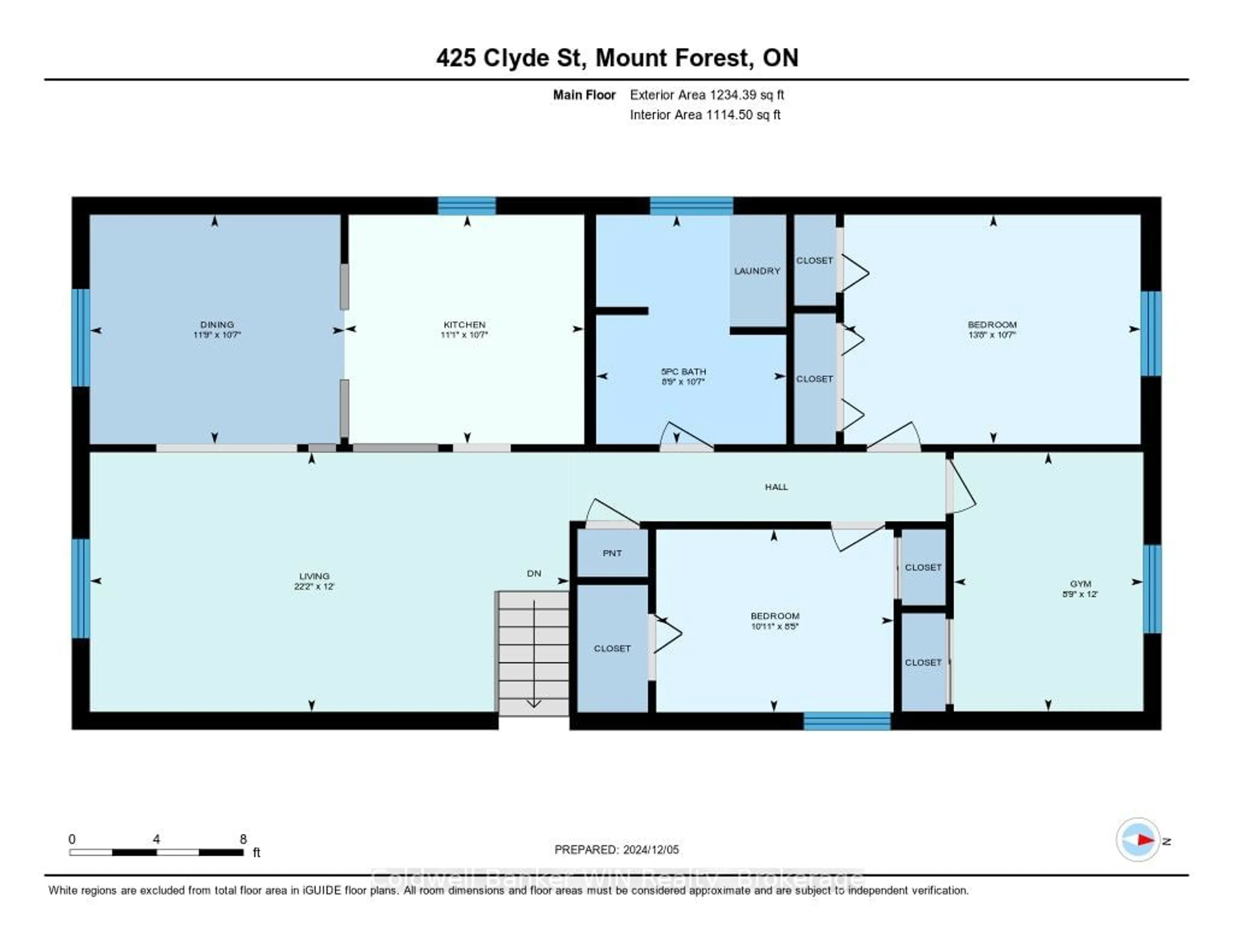 Floor plan for 425 Clyde St, Wellington North Ontario N0G 2L3