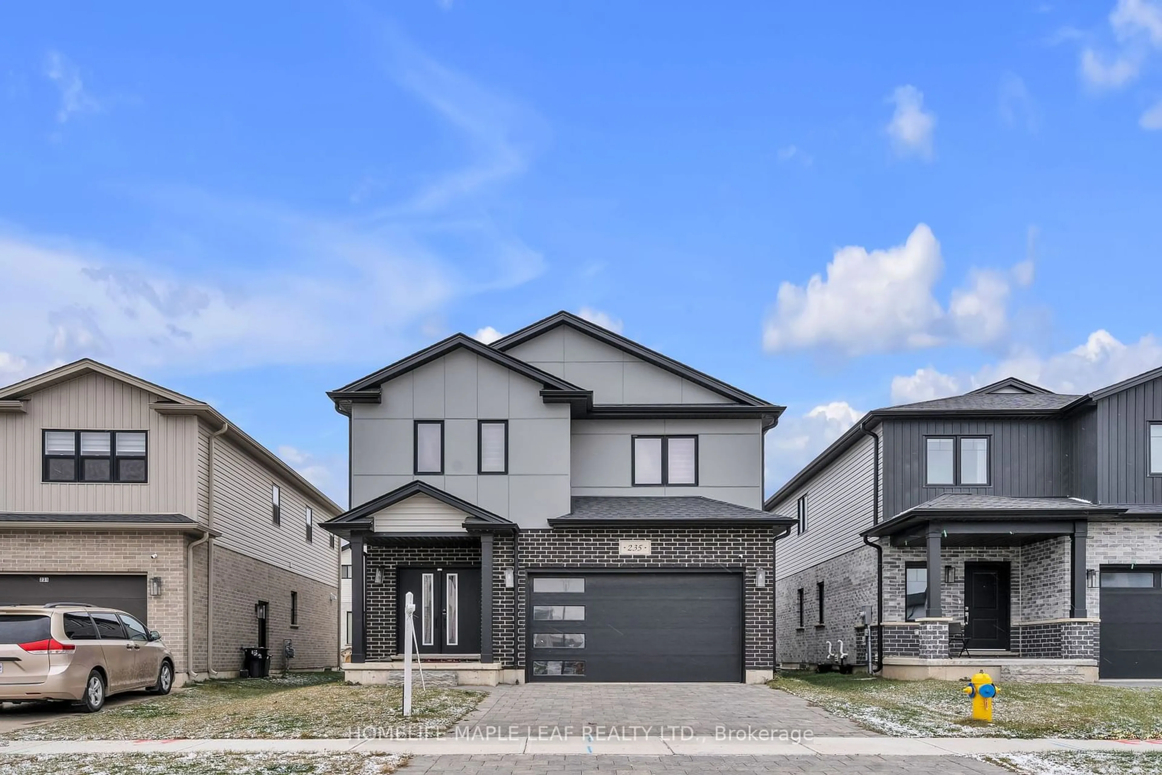 Frontside or backside of a home, the street view for 235 Byers St, London Ontario N6L 0J2