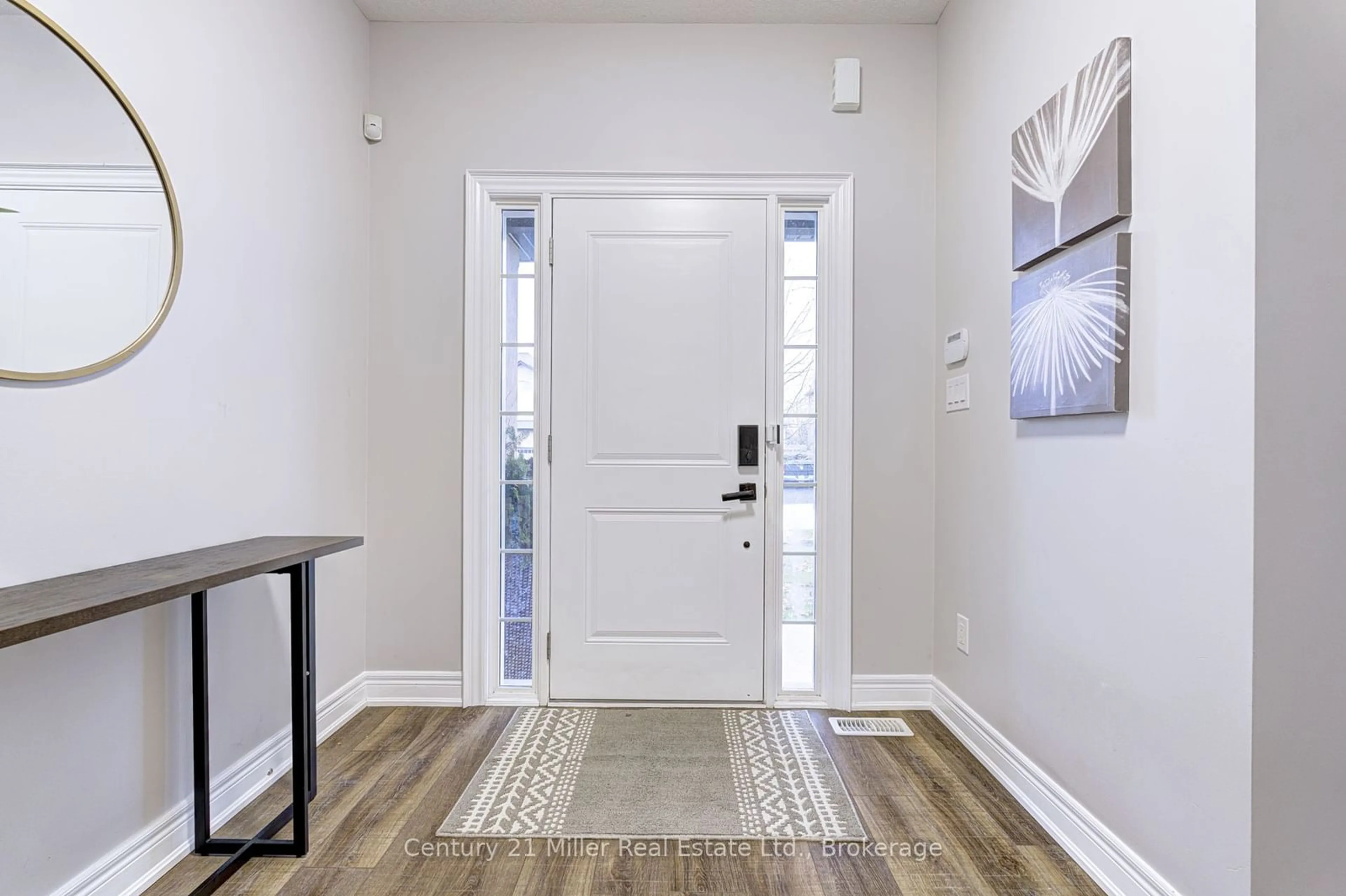 Indoor entryway, wood floors for 23 Blackburn Lane, Hamilton Ontario L0R 1W0