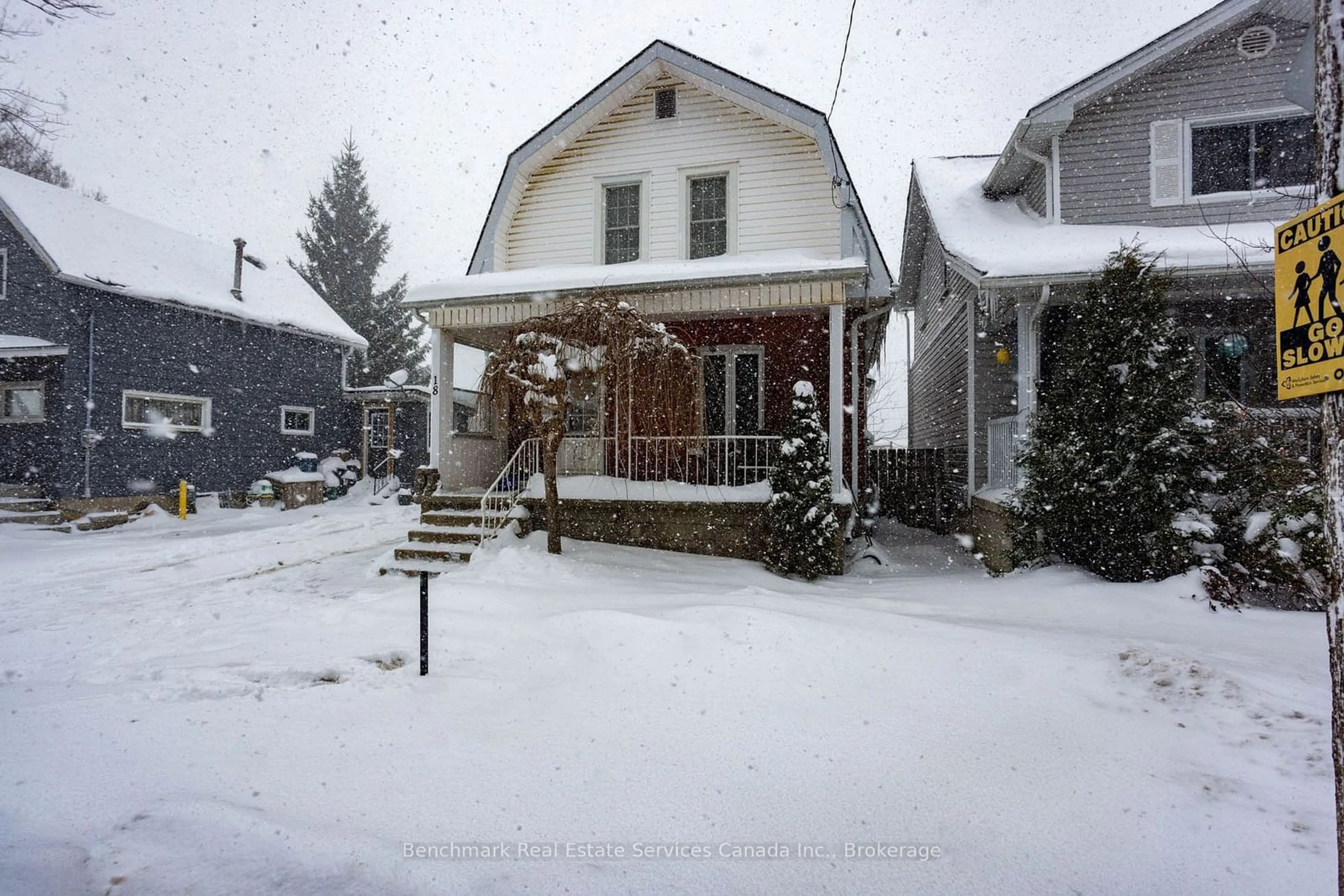 Frontside or backside of a home, the street view for 18 Cambria St, Stratford Ontario N5A 1G5