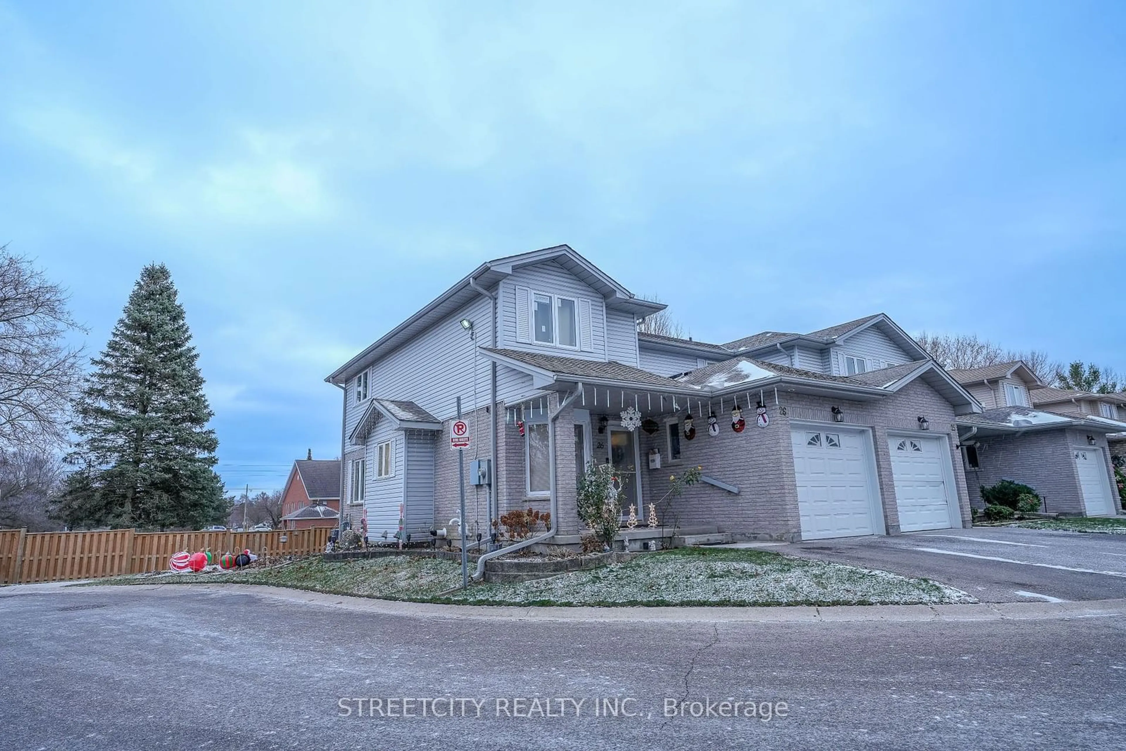 Frontside or backside of a home, the street view for 195 Barker St #26, London Ontario N5Y 1Y2