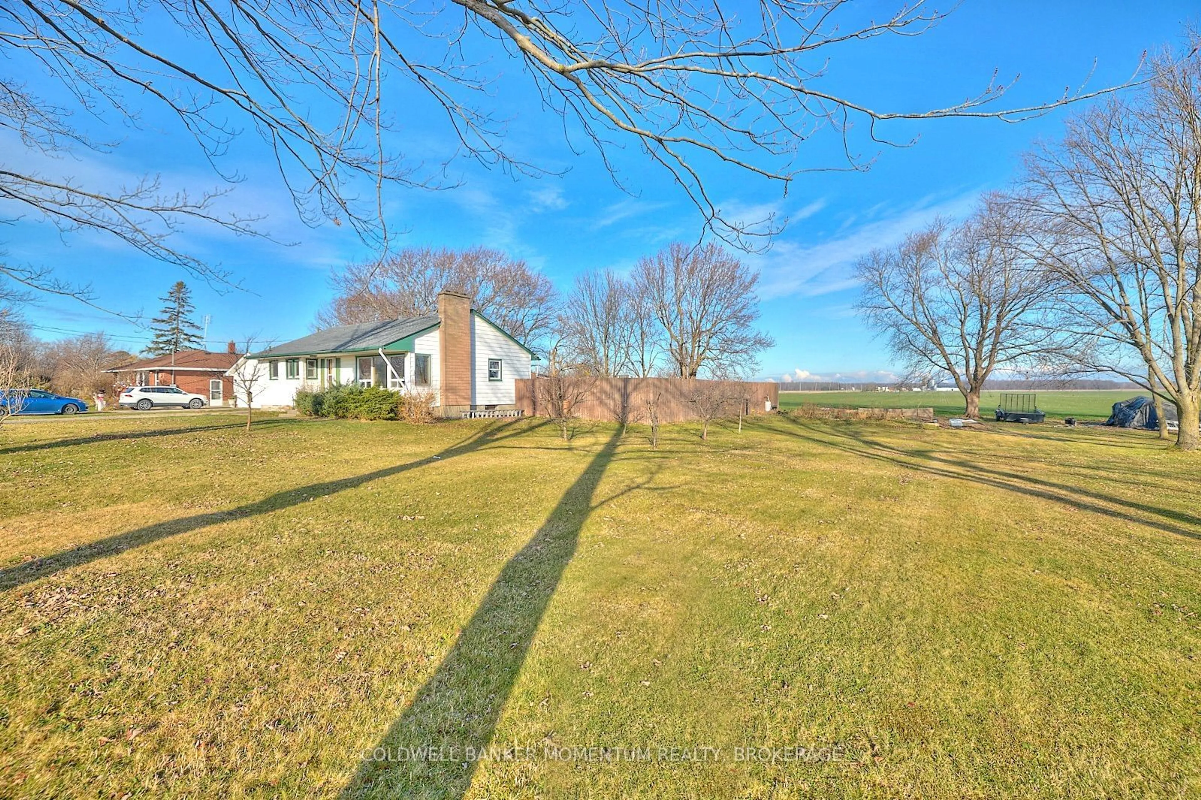 A pic from exterior of the house or condo, the fenced backyard for 2046 THIRD CONCESSION Rd, Port Colborne Ontario L3K 5V5