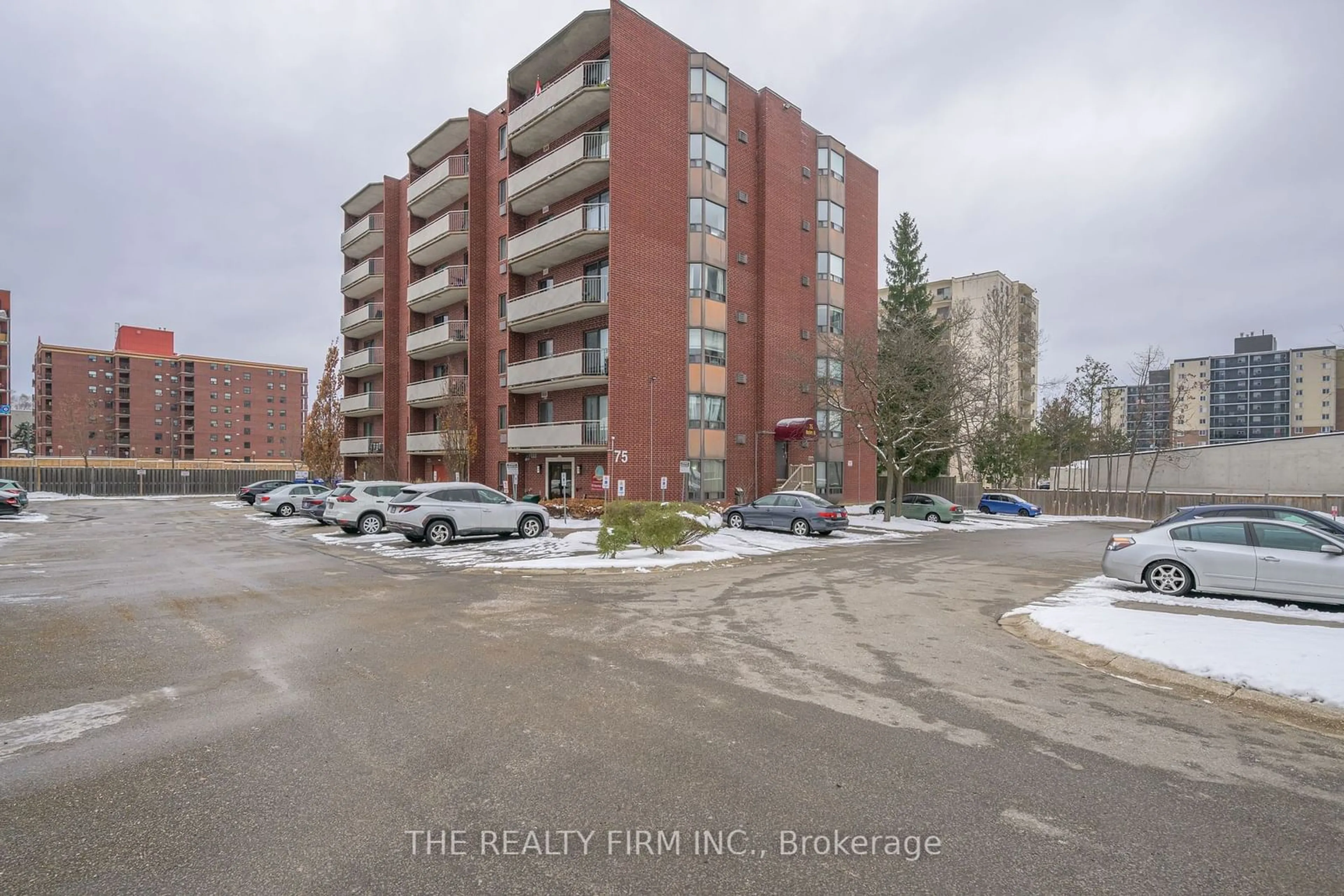 A pic from exterior of the house or condo, the street view for 75 Huxley St #105, London Ontario N6J 4W7