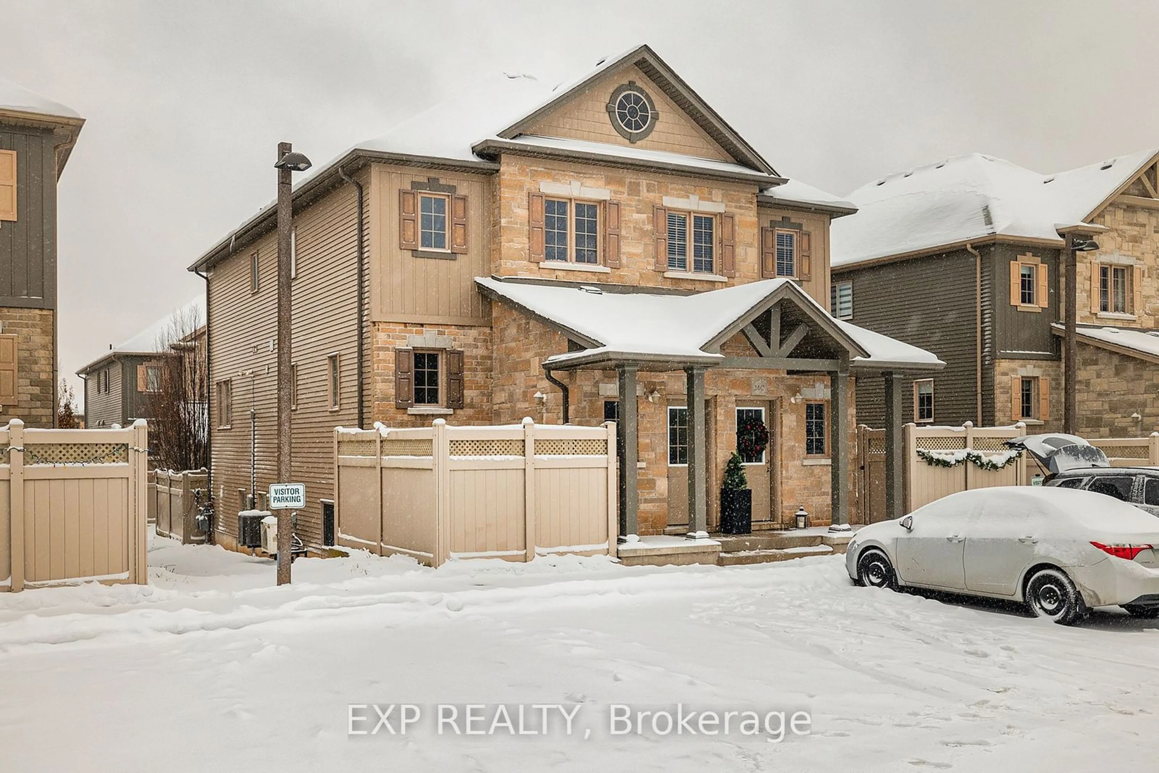 Frontside or backside of a home, the street view for 931 Glasgow St #24B, Kitchener Ontario N2N 0B6