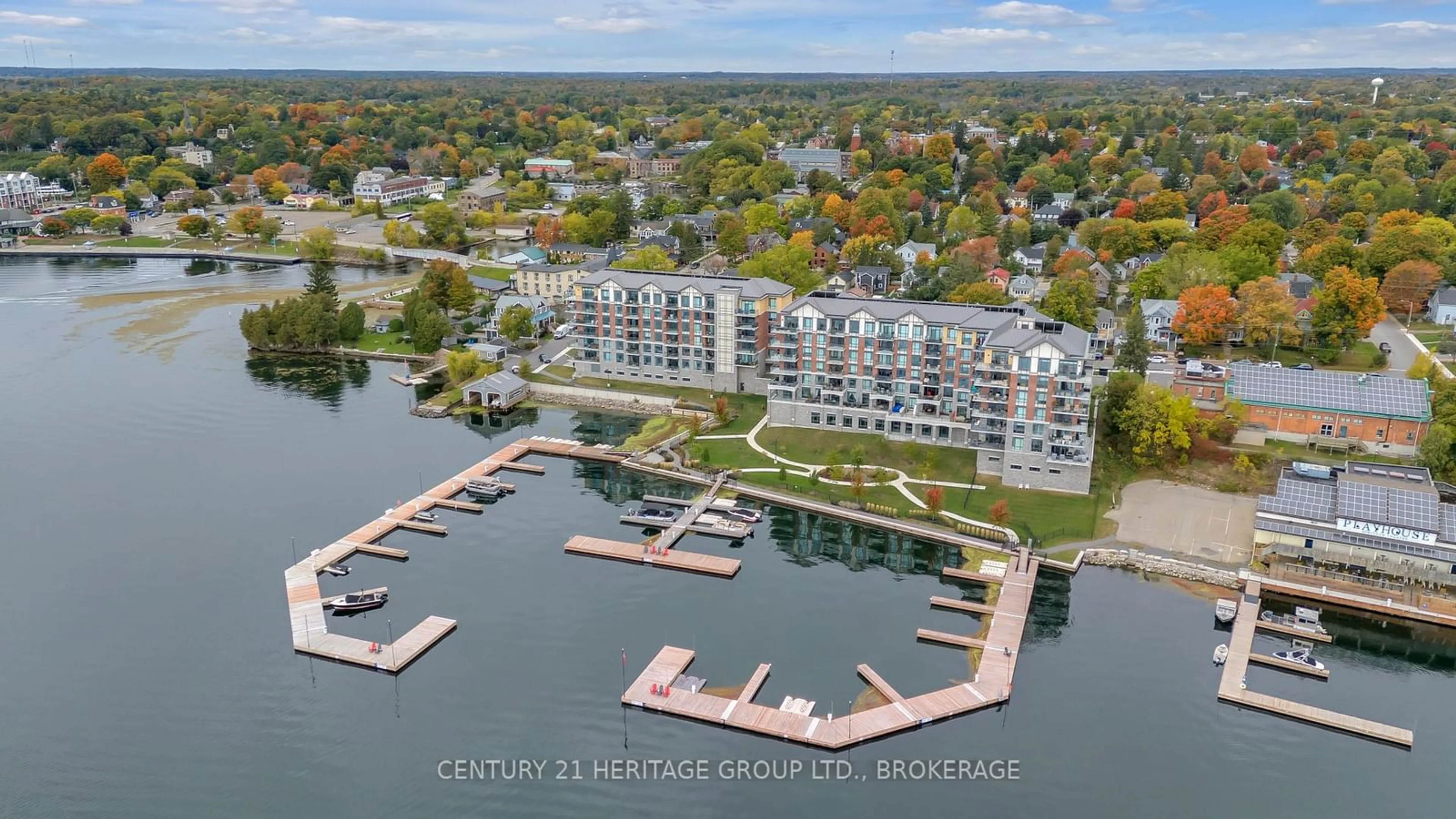 A pic from exterior of the house or condo, lake for 129 South St #607, Gananoque Ontario K7G 1A1