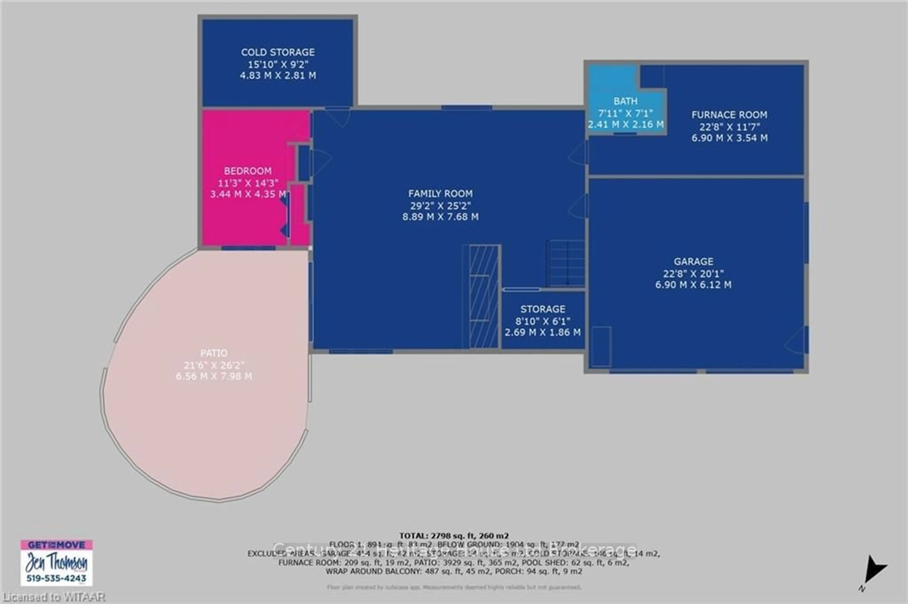 Floor plan for 266132 MAPLE DELL Rd, Norwich Ontario N0J 1P0